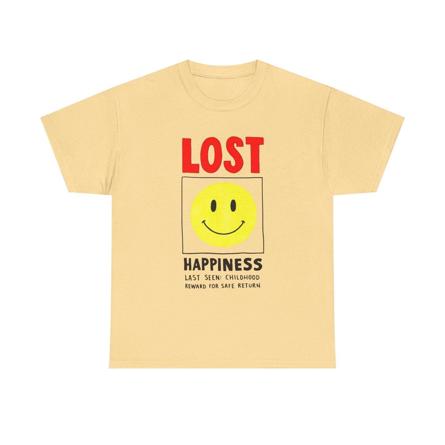 Lost Happiness Graphic T Shirt Unisex Adults NEW