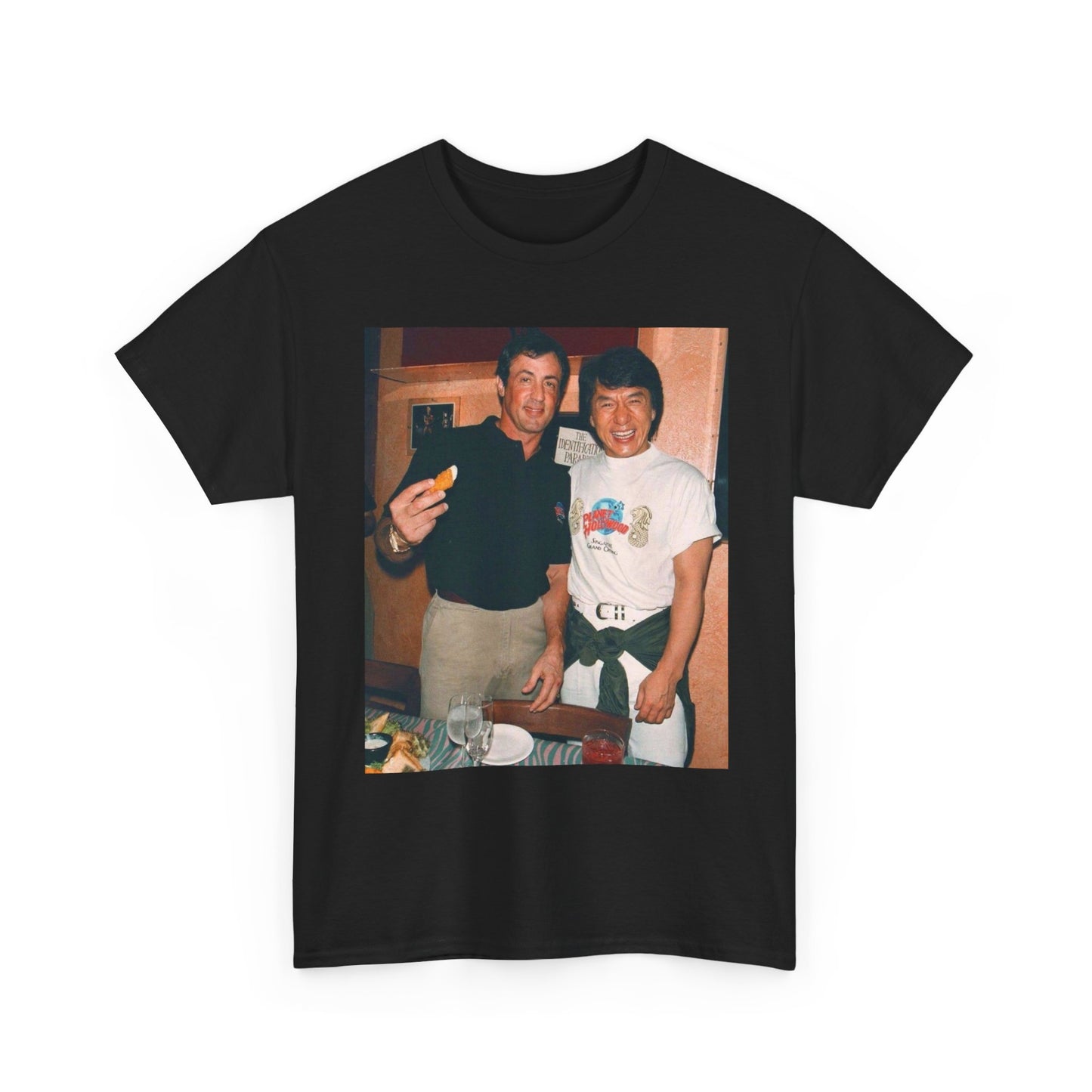 Jackie Chan And Stallone Graphic T Shirt NEW Cotton Tee Gift