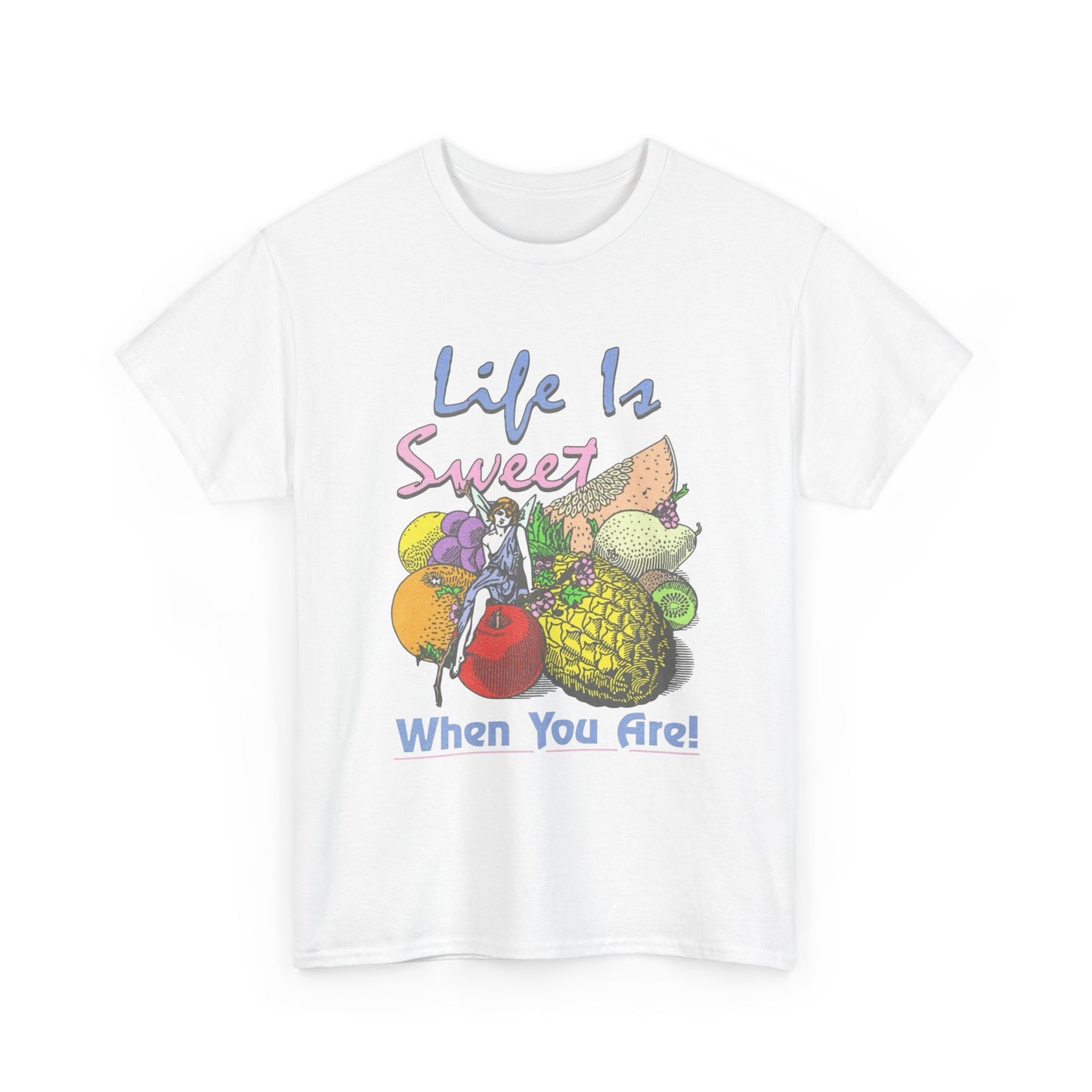 Life Is Sweet When You Are Graphic T-Shirt Cotton Tee New Gift Vintage