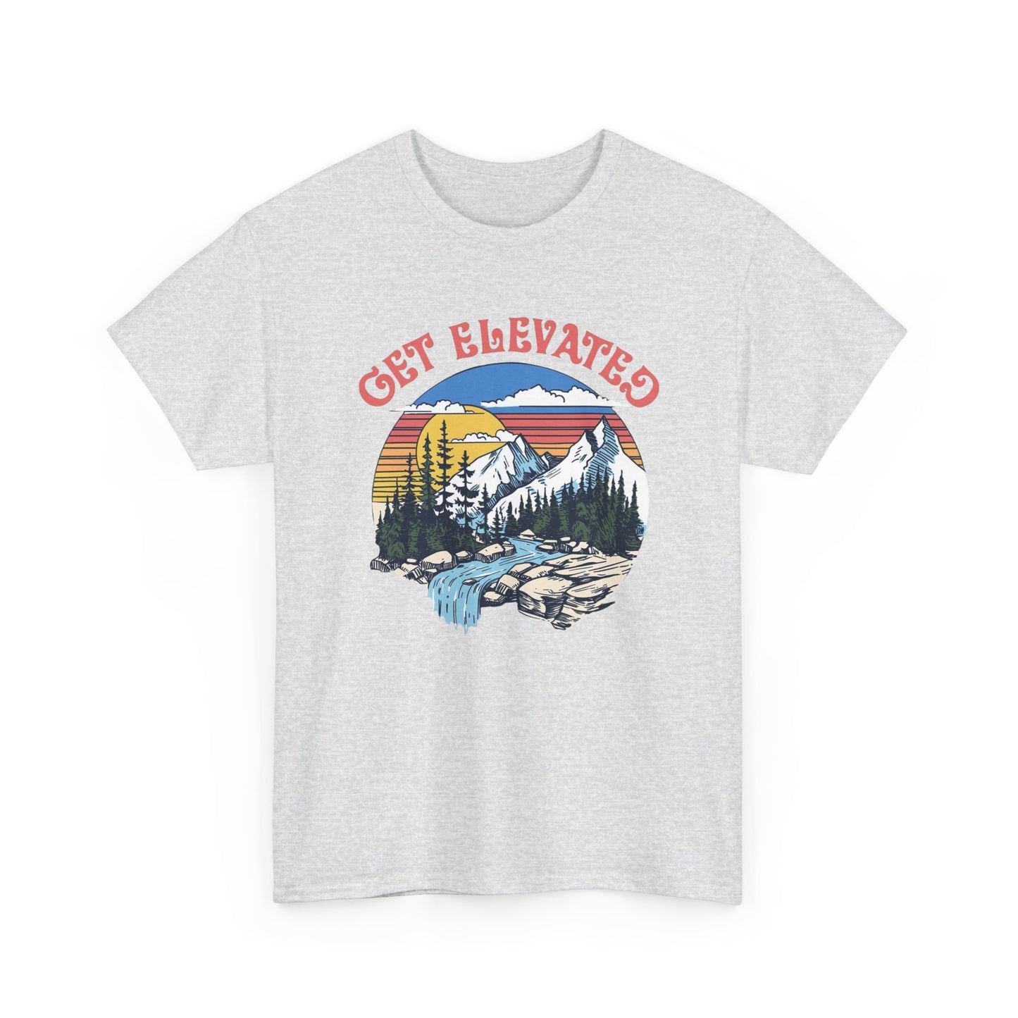 Get Elevated Outdoors Graphic T Shirt Unisex Heavy Cotton Tee