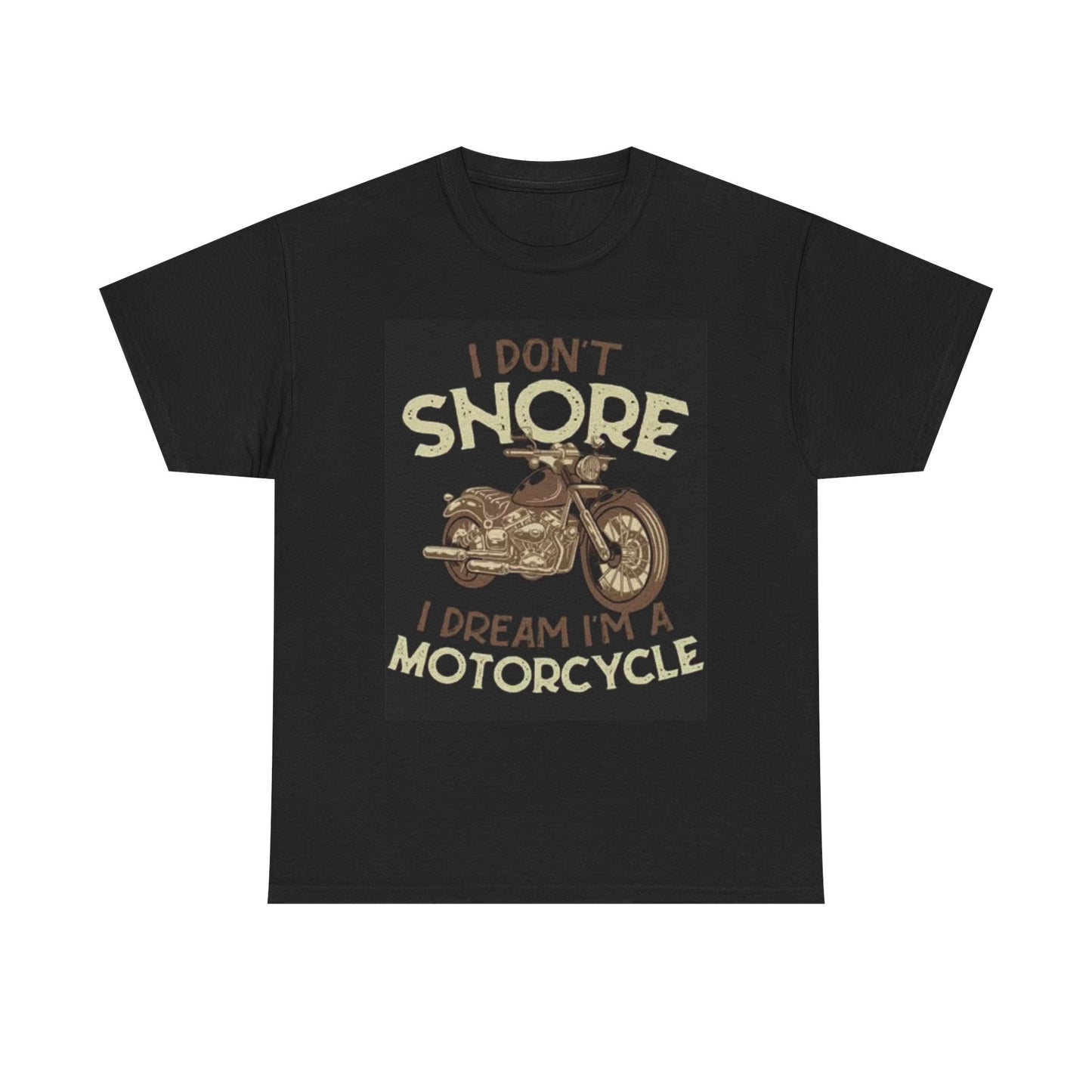 Motorcycle Dreams Graphic T Shirt Funny Gift Retro Style Unisex Heavy Cotton Tee
