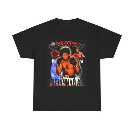 Muhammad Ali Graphic T Shirt Vintage Boxing Retro Unisex Heavy Cotton Tee