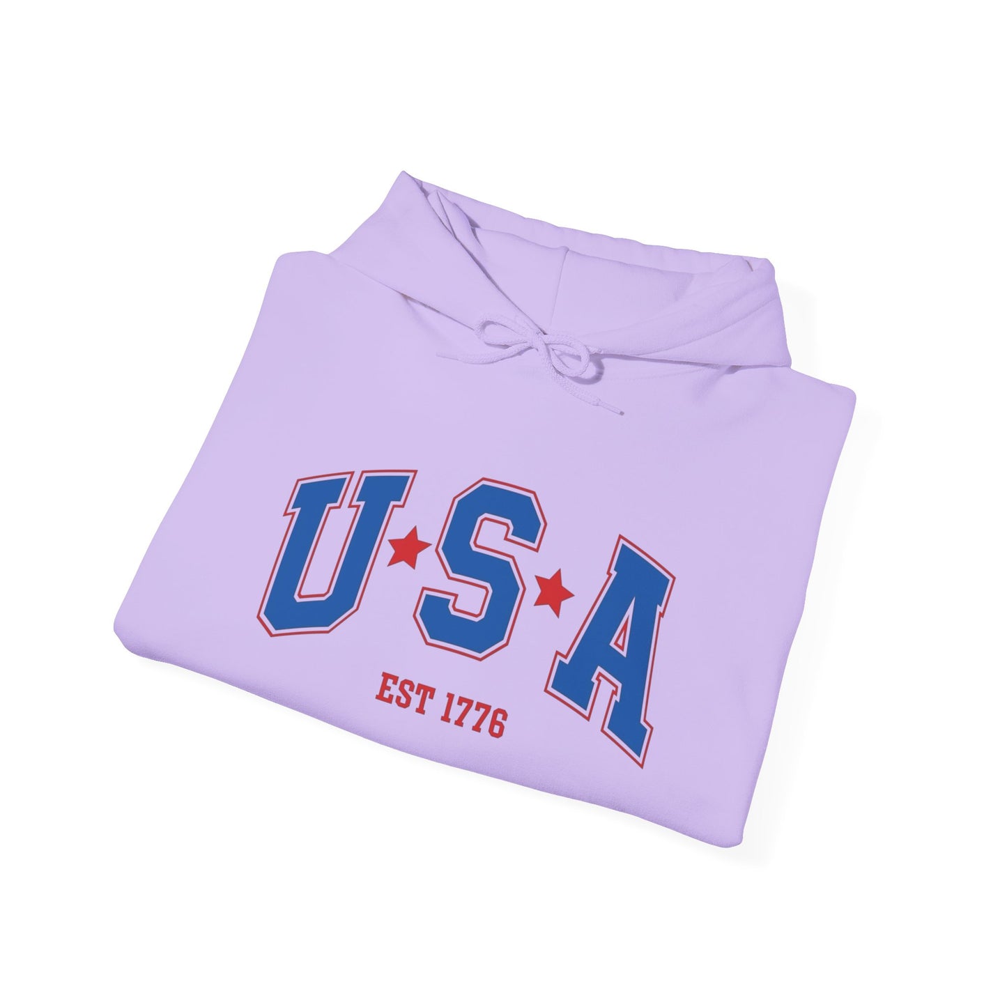 USA American Flag 1776 Graphic Hoodie Heavy Blend™ NEW Sweatshirt