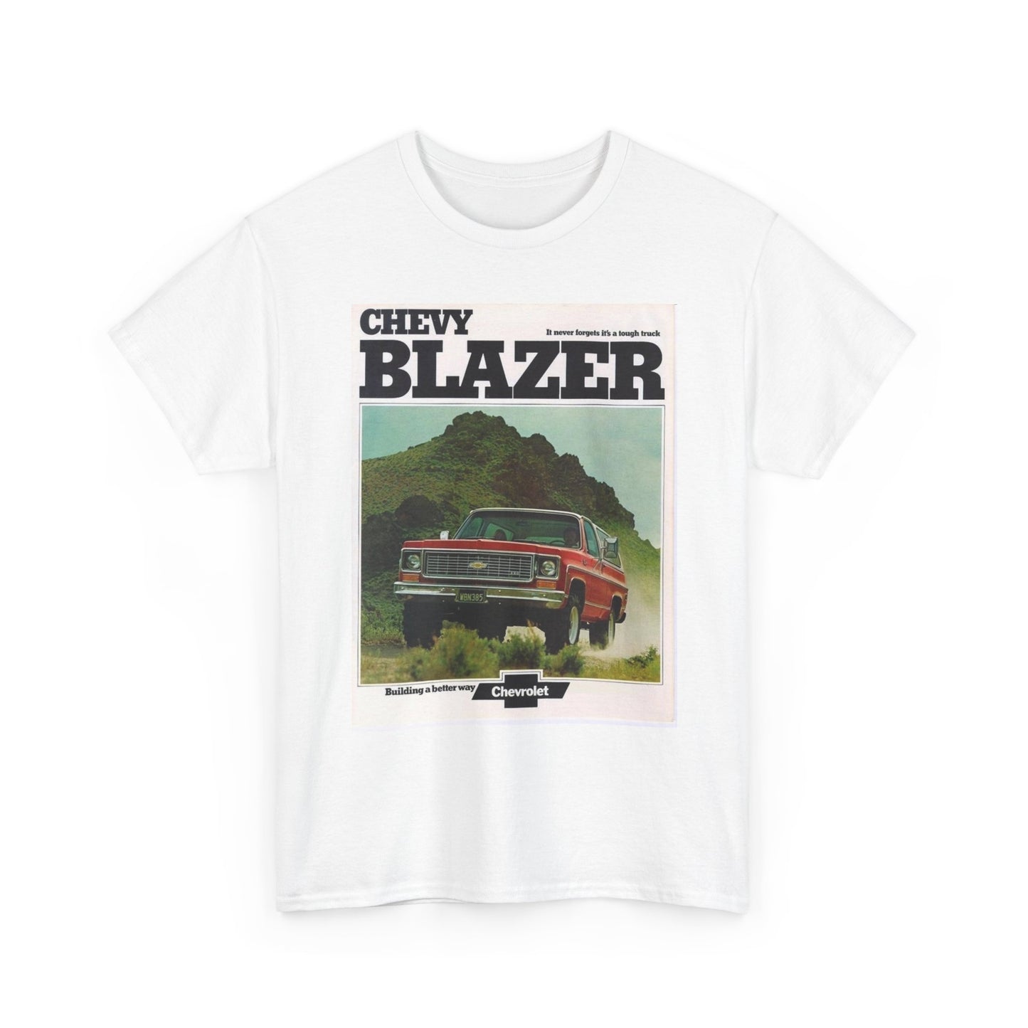 Chevy Blazer Graphic T Shirt Vintage Trucks American Retro Unisex Heavy Cotton