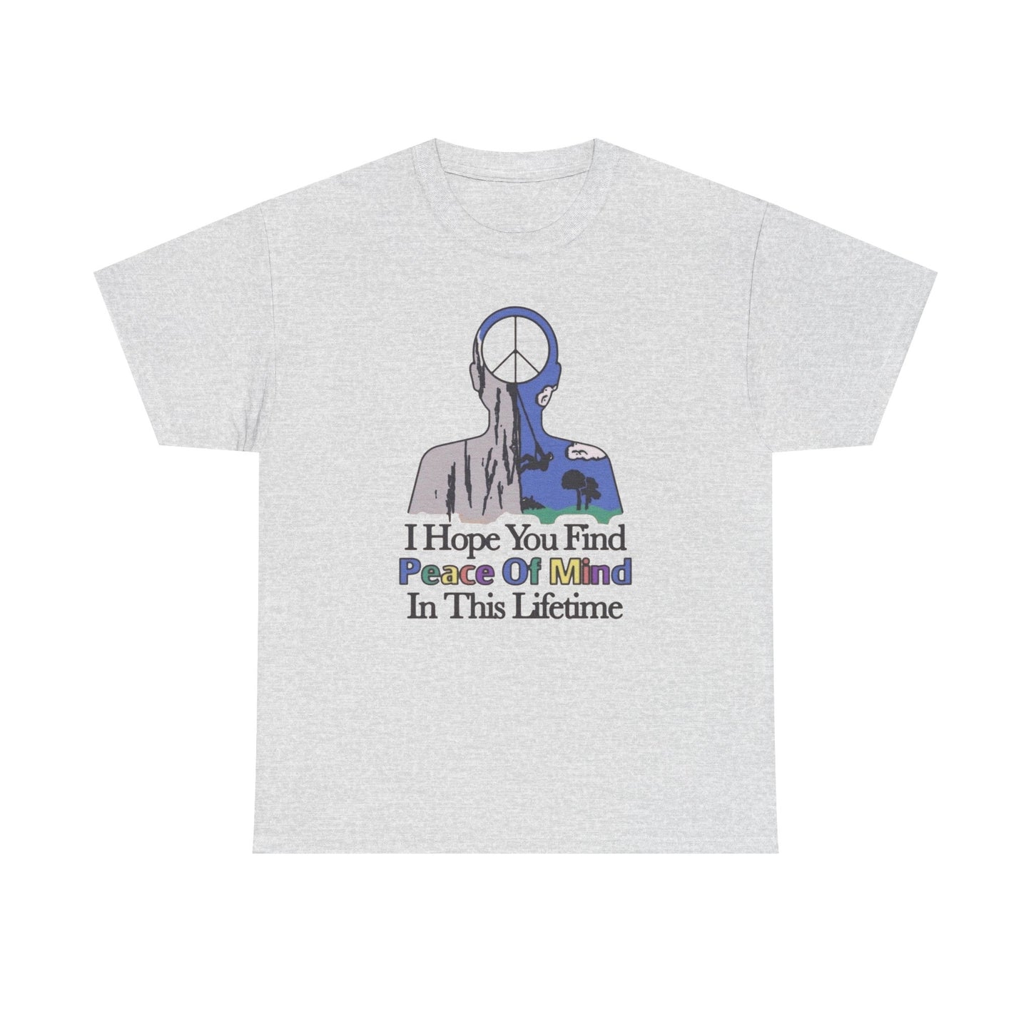 Peace Of Mind Graphic T Shirt NEW ADULT Unisex Heavy Cotton Tee