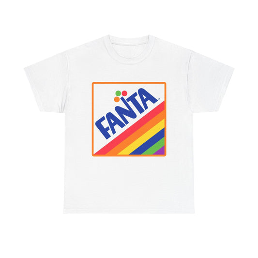 Fanta Soda Tshirt Vintage Pop Logo Retro Graphic Nostalgic Unisex Heavy Cotton