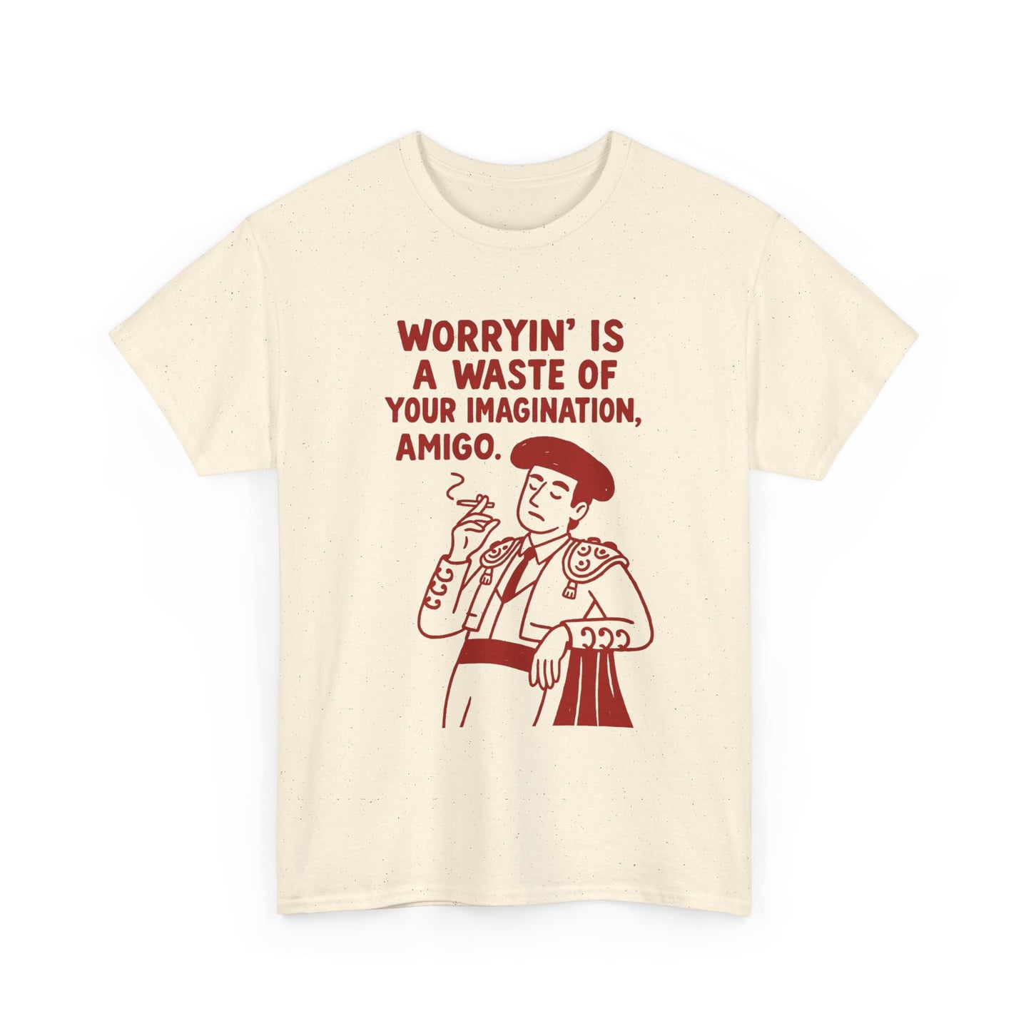 Worrying Is A Waste Of Your Imagination Graphic T Shirt NEW ADULT TEE VINTAGE