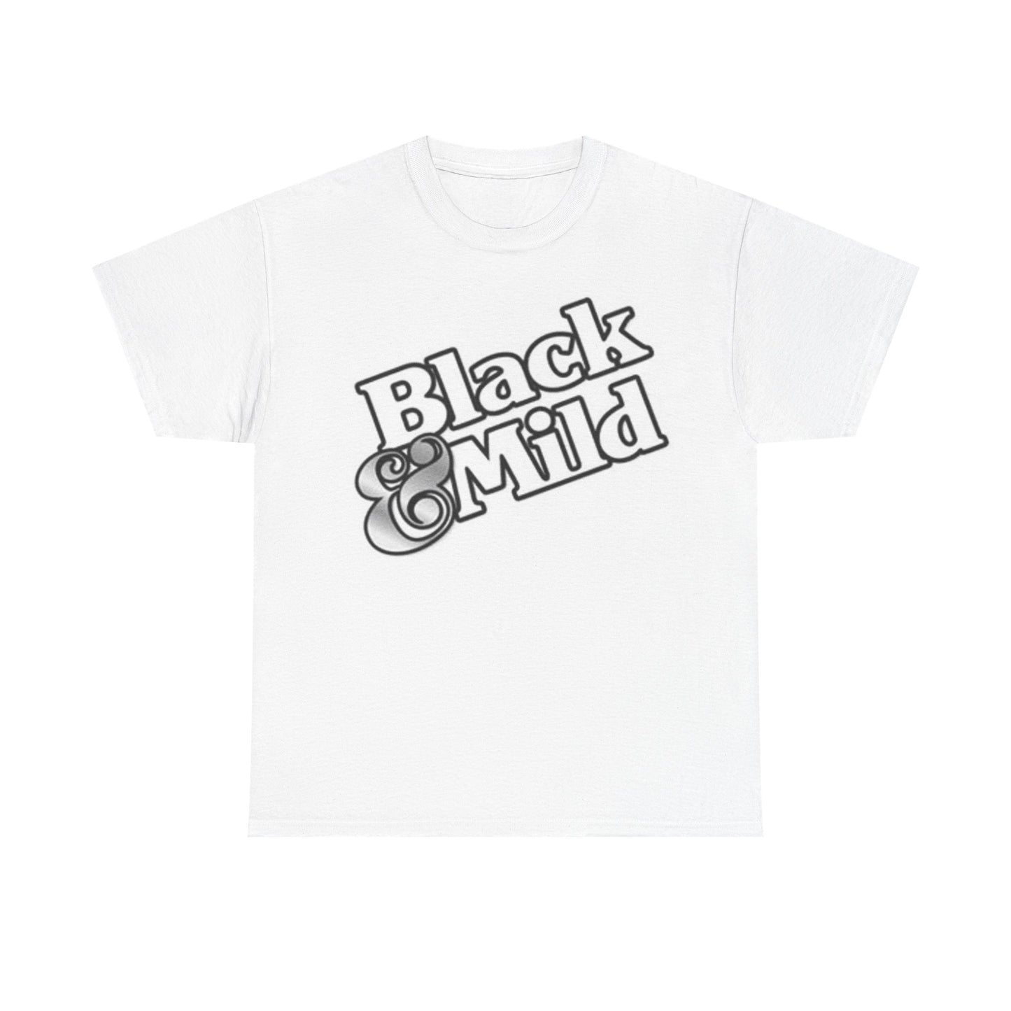 Black And Mild Tshirt Retro Cigar Backwoods Graphic Unisex Heavy Cotton Tee