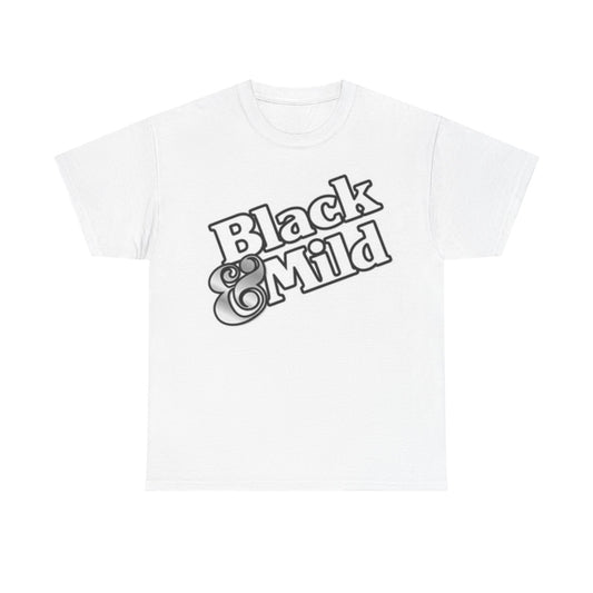 Black And Mild Tshirt Retro Cigar Backwoods Graphic Unisex Heavy Cotton Tee
