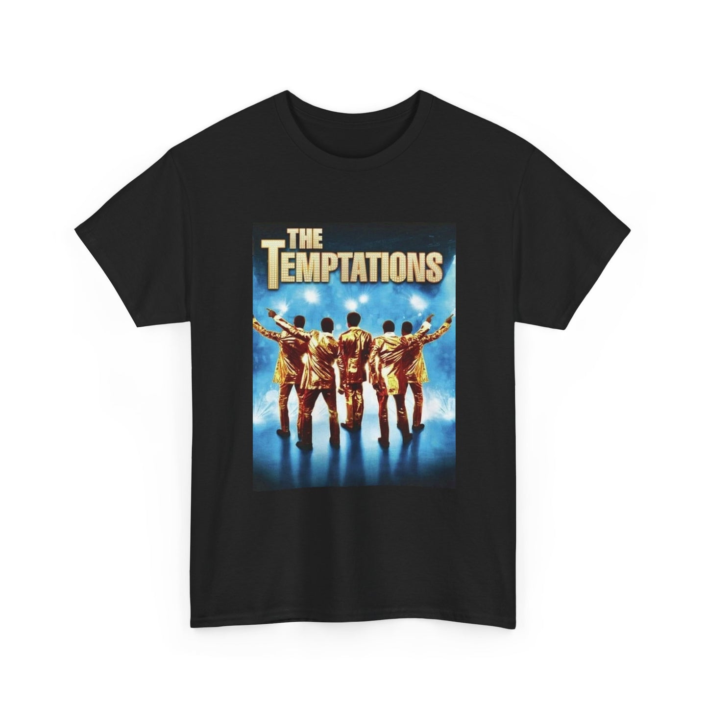 The Temptations Tshirt Poster Vintage Concert Graphic Unisex Heavy Cotton Tee