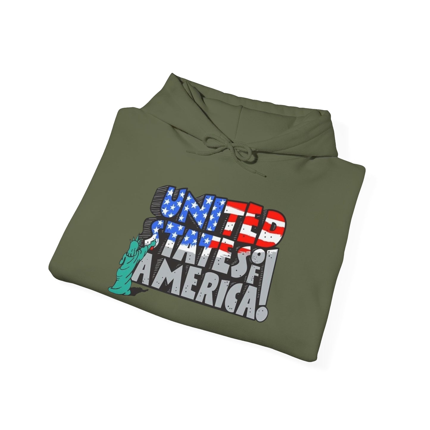 United States Of America Graphic Hoodie Unisex Heavy Blend™ Hooded Sweatshirt