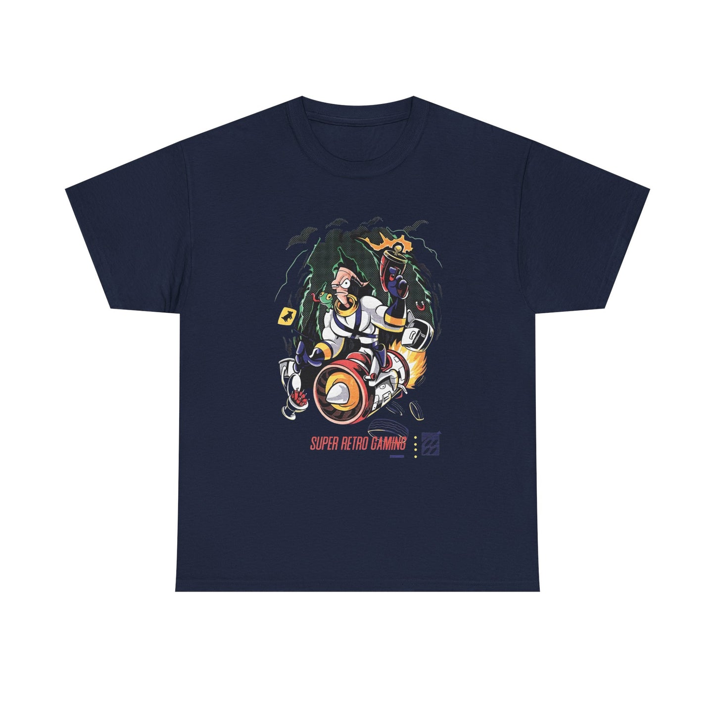 Earth Worm Jim Vintage Gaming Retro Graphic T Shirt NEW Unisex Heavy Cotton Tee