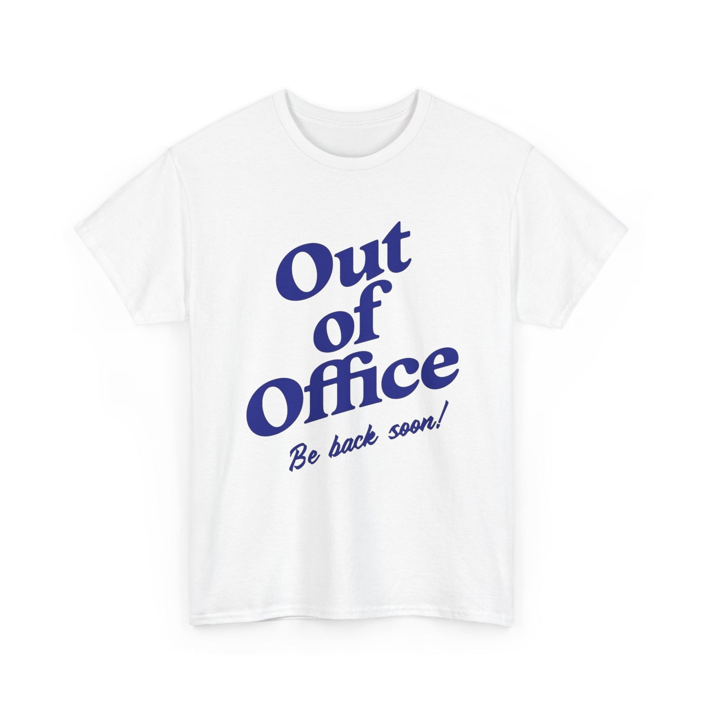 Out Of Office Vacation Graphic T Shirt NEW ADULT Unisex Heavy Cotton Tee