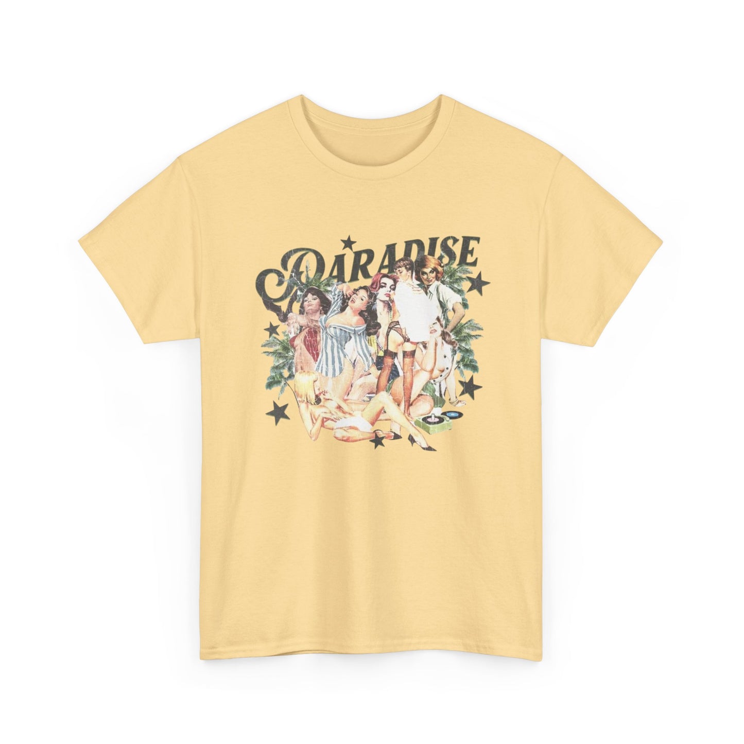 Paradise Peace Vintage Model Graphic T Shirt Unisex Heavy Cotton Tee