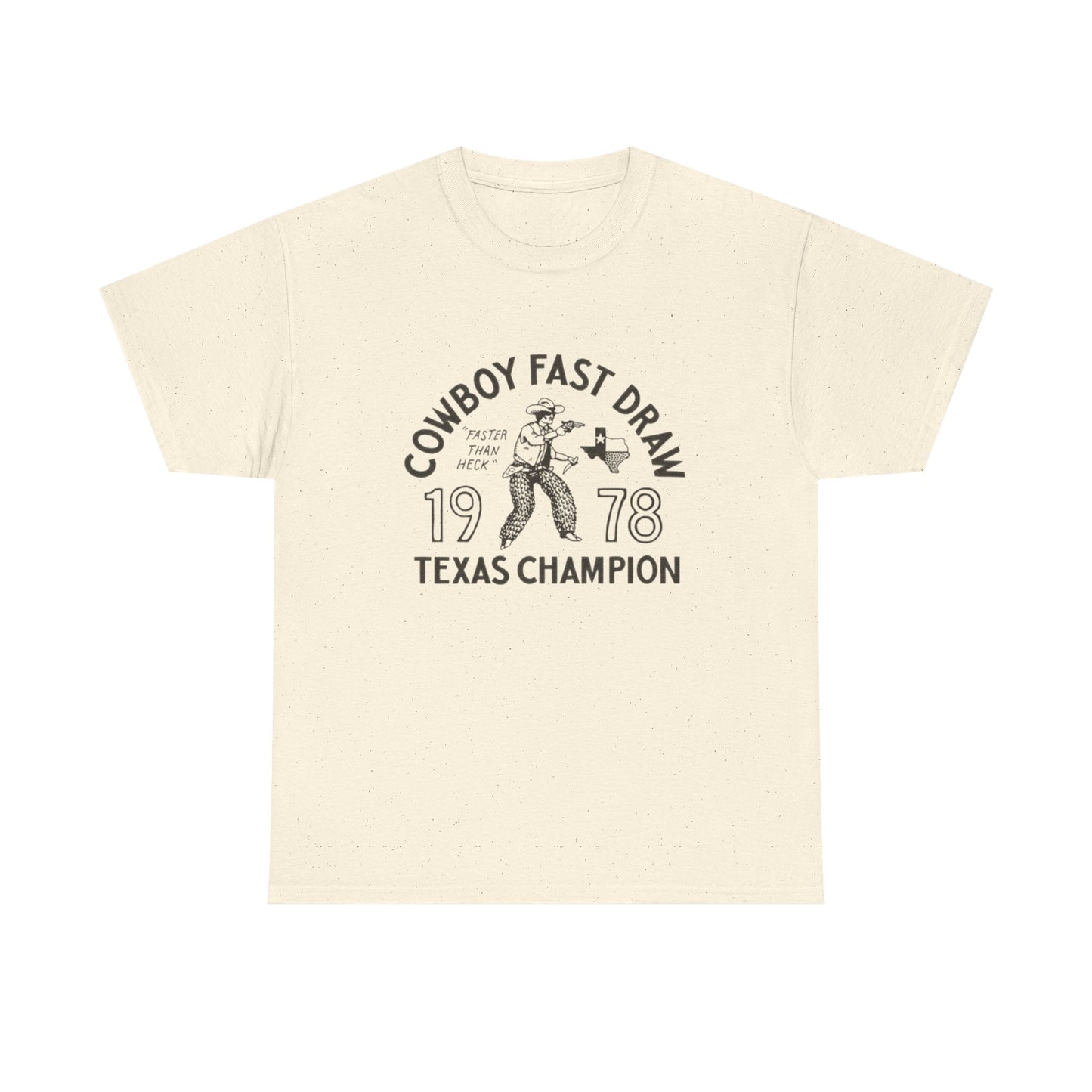 Cowboy Fast Draw Graphic T Shirt Unisex Heavy Cotton Tee