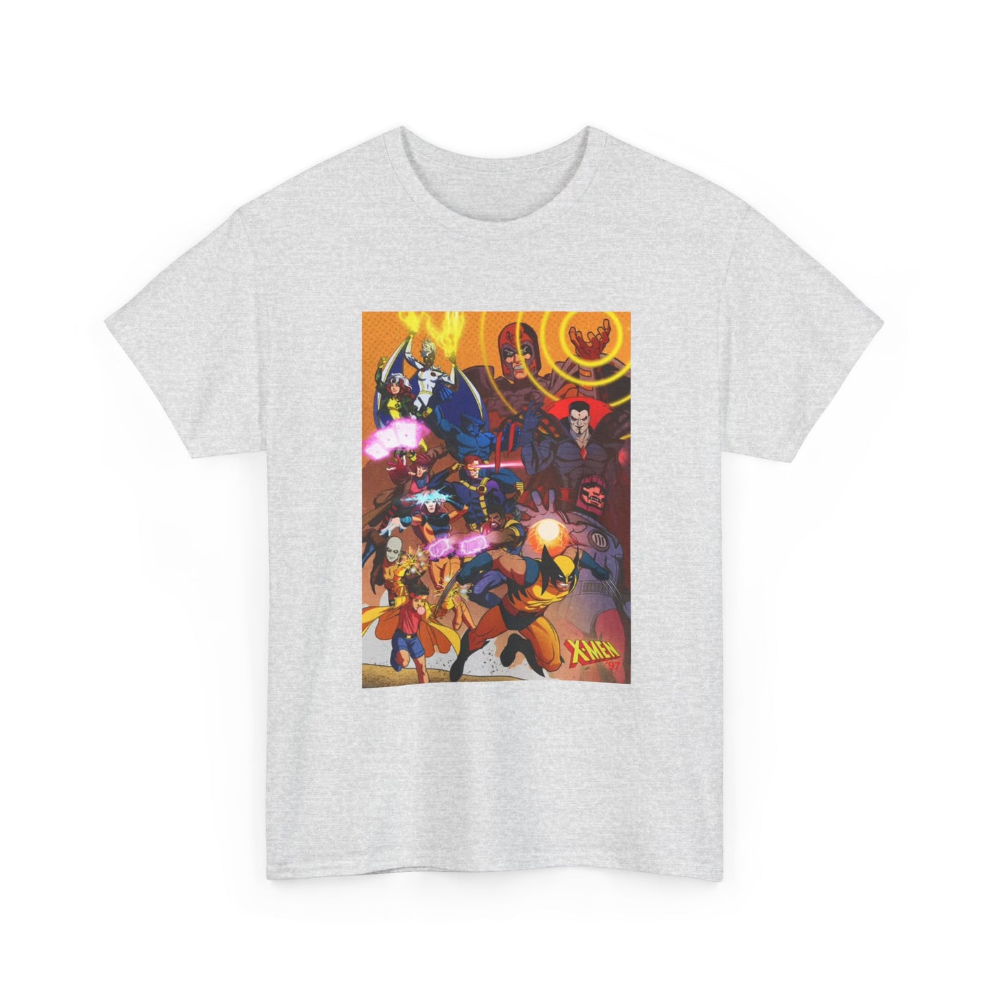 Cartoon Graphic Tee Xmen Comic Book Retro Vintage Tee Unisex Heavy Cotton Tee