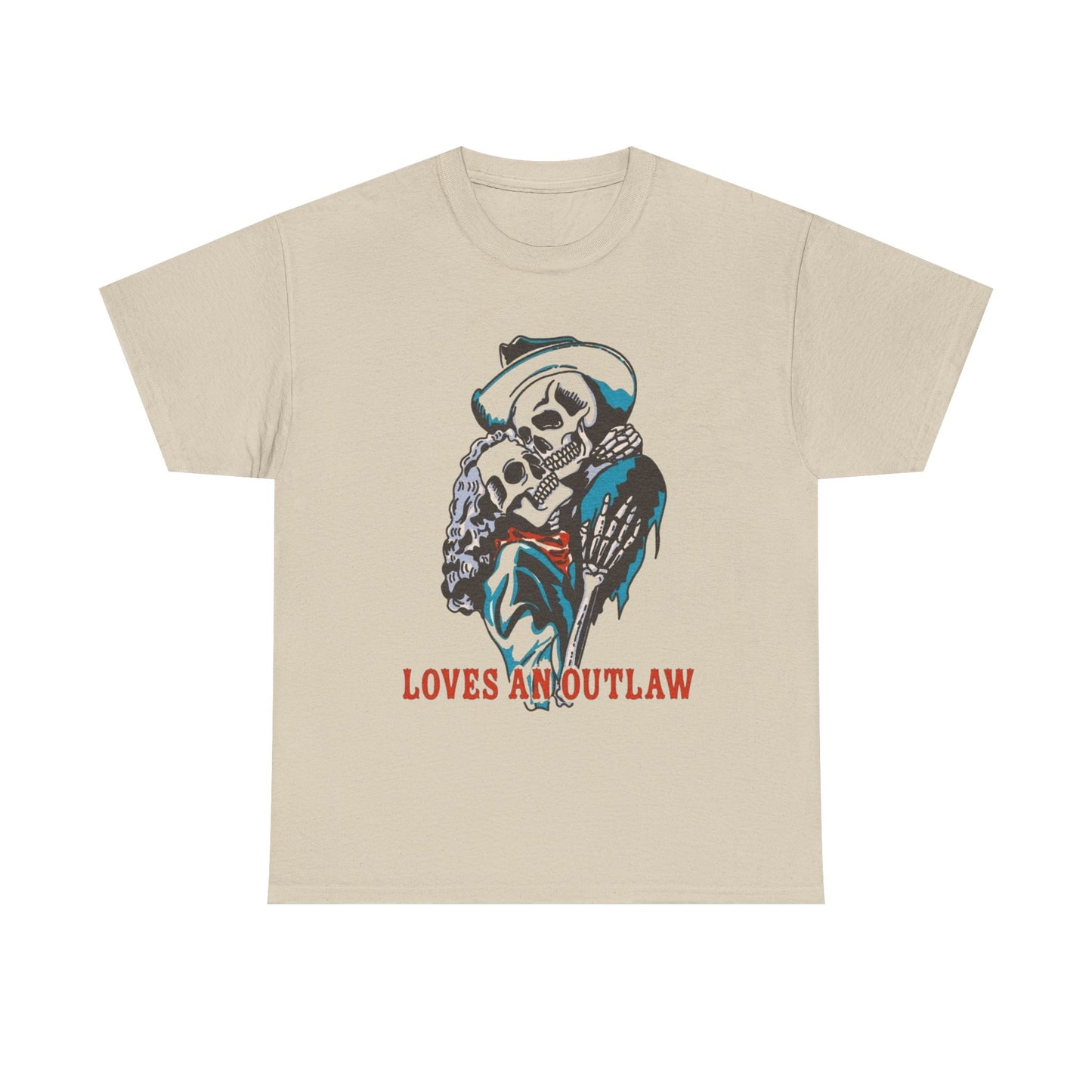Loves An Outlaw Western Graphic T Shirt S-5XL NEW Unisex Heavy Cotton Tee