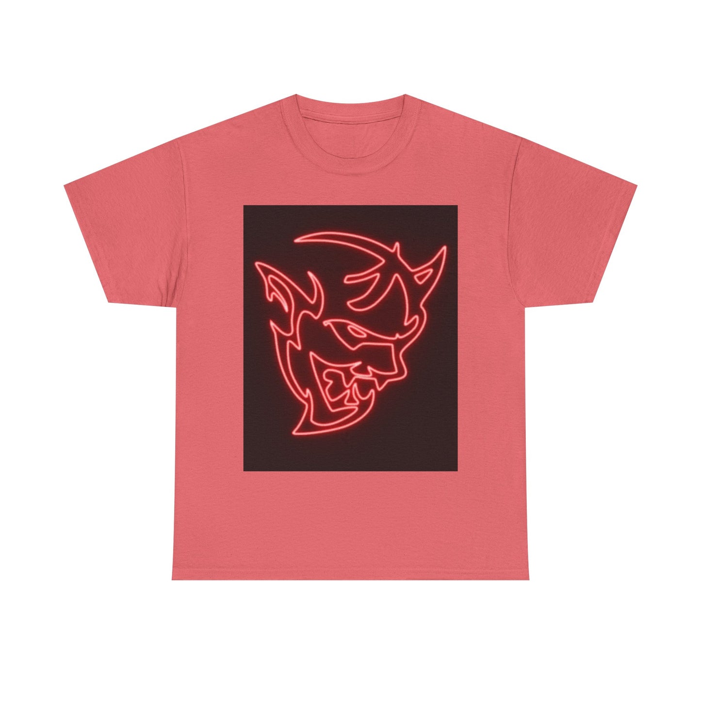 Dodge Demon Tshirt Hellcat Charger Logo Challenger Mopar Unisex Heavy Cotton Tee