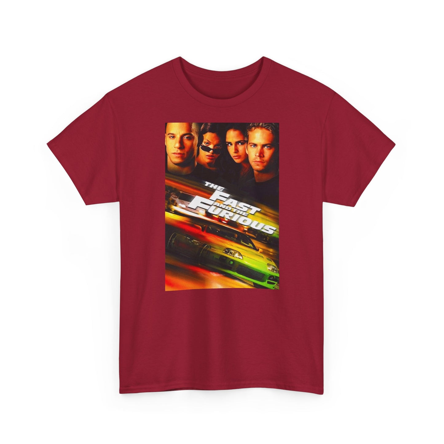 Fast and the furious T-shirt Retro Movie car club Cali Unisex Heavy Cotton Tee