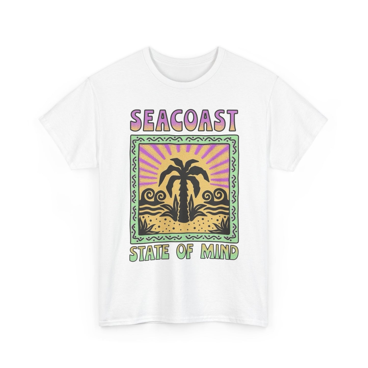 Seacoast State Of Mind Graphic T Shirt NEW Adult Regular Heavy Cotton Tee