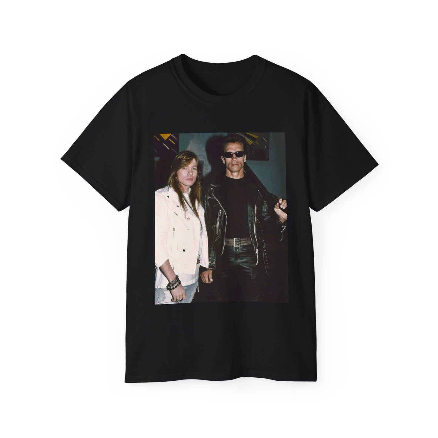Arnold Schwarzenegger axel rose vintage terminator guns and roses 90s vintage