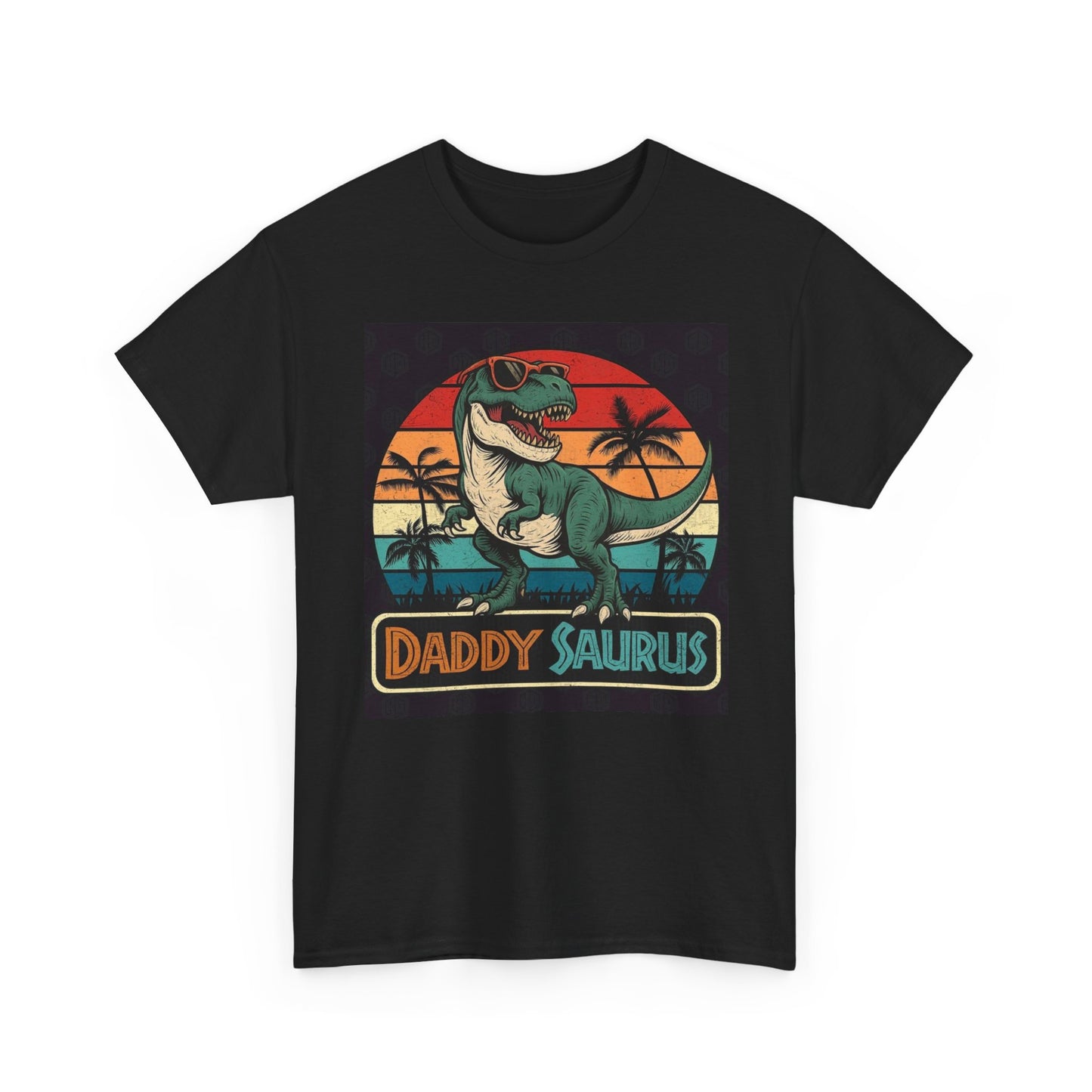 Daddysaurus Graphic T Shirt Funny Dad Parents Unisex Heavy Cotton Tee