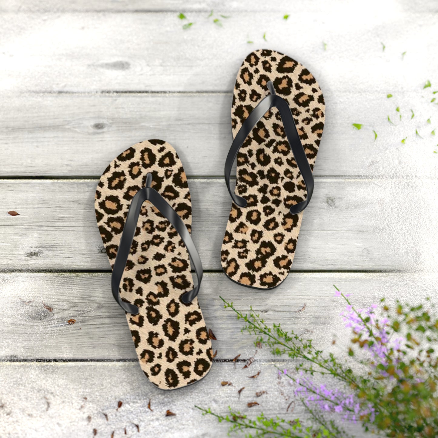 Cheetah Beach Sandals, Slides for Summer, Flip Flops, Water Resistant 1