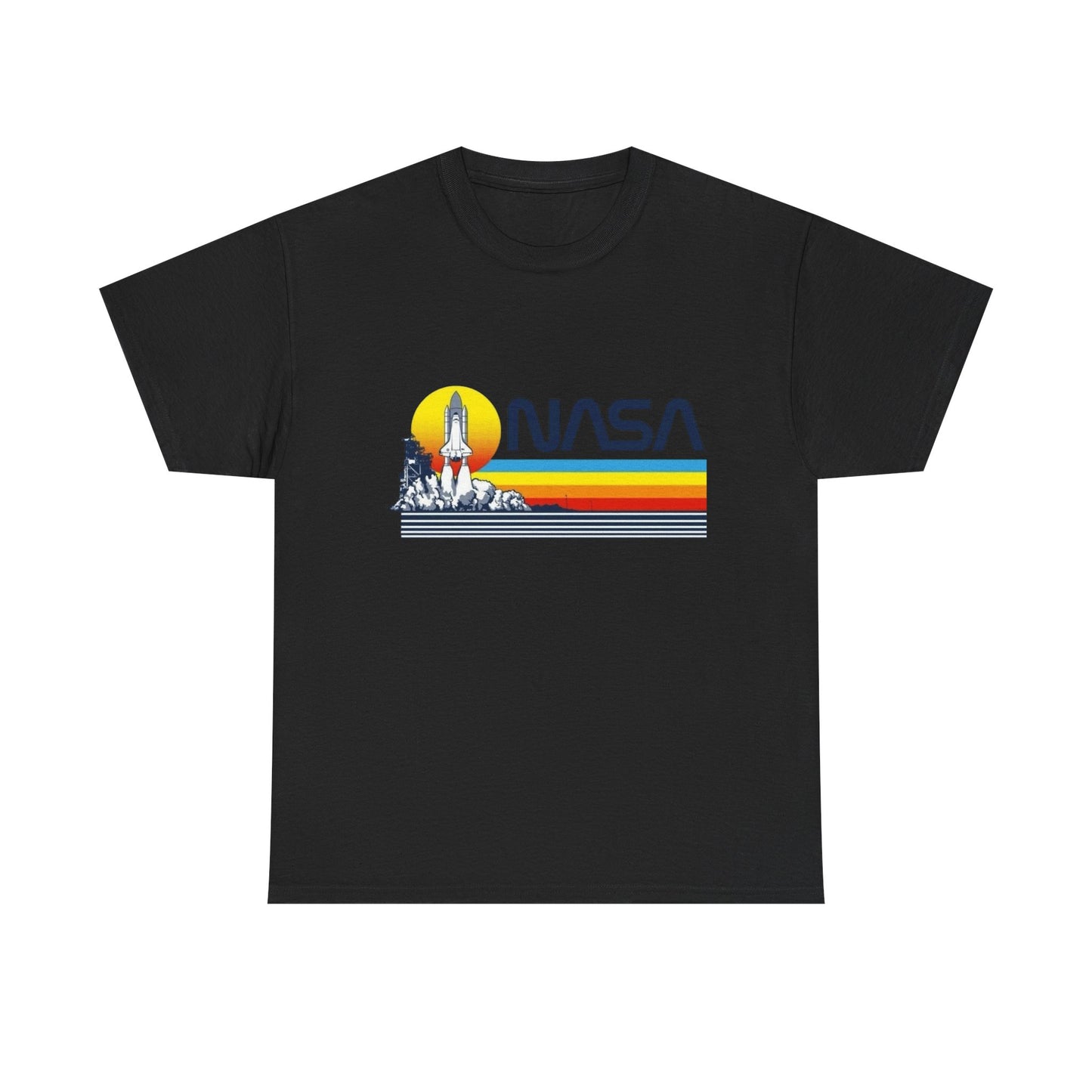 Space Station Graphic T Shirt Unisex Heavy Cotton Tee
