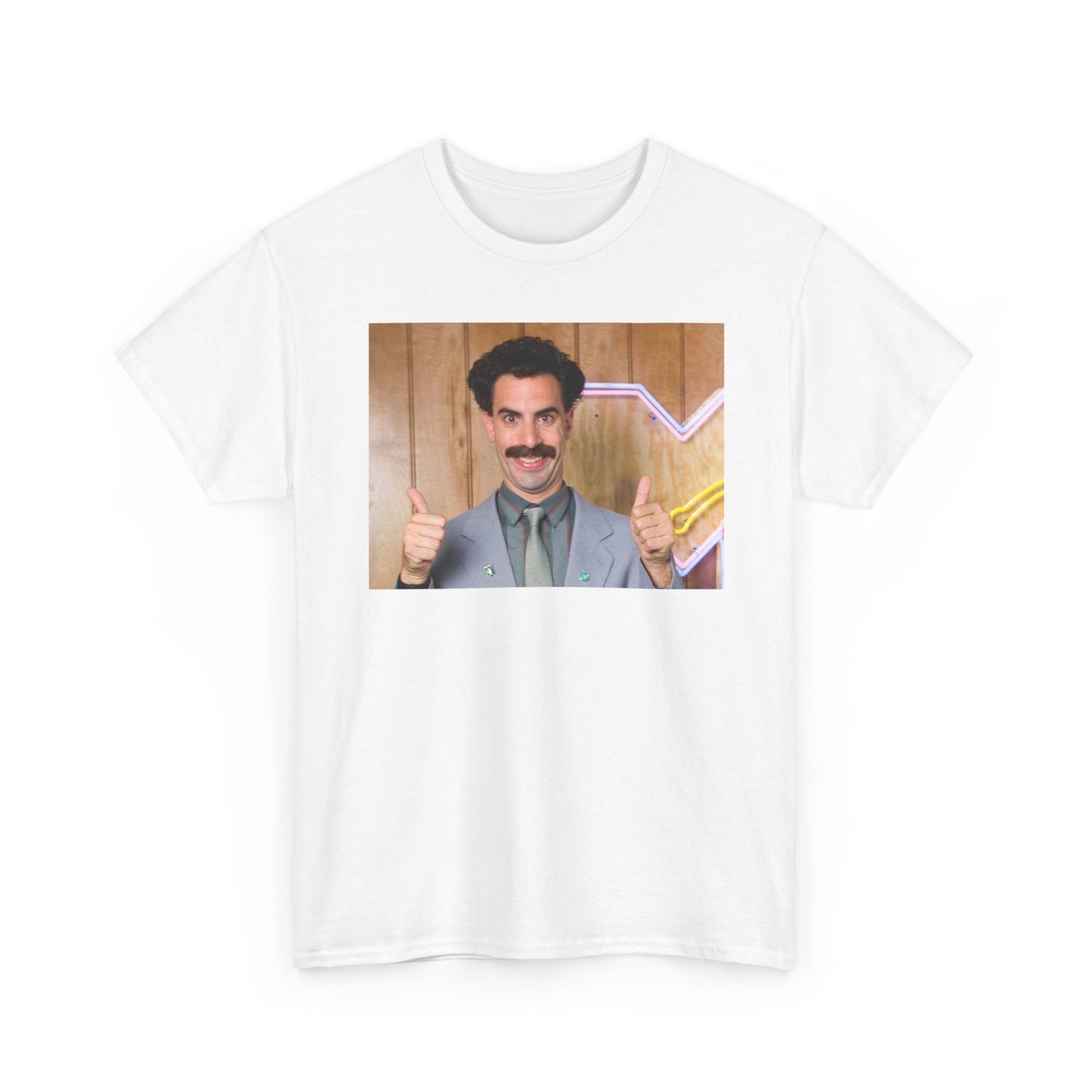 Borat Thumbs up Tshirt Coming to America Funny Movie retro Unisex Heavy Cotton