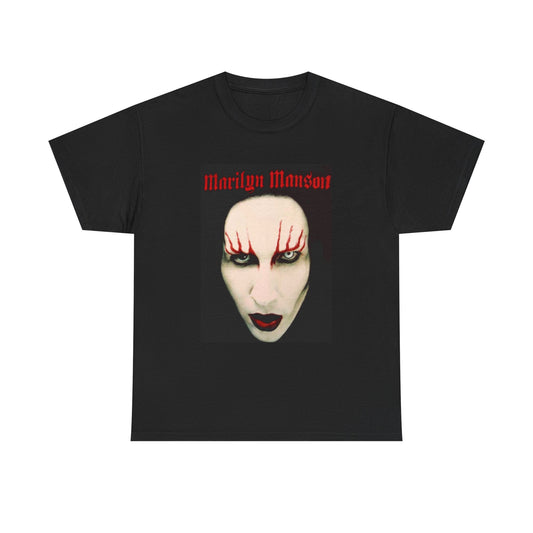 Marilyn Manson T-shirt vintage metal retro design Unisex Heavy Cotton Tee