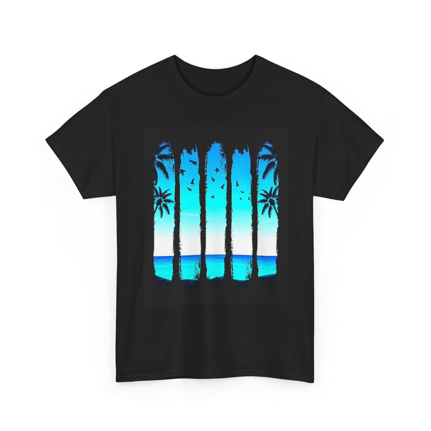 Hidden Surfing Spot Graphic T Shirt Retro Vacation Unisex Heavy Cotton Tee