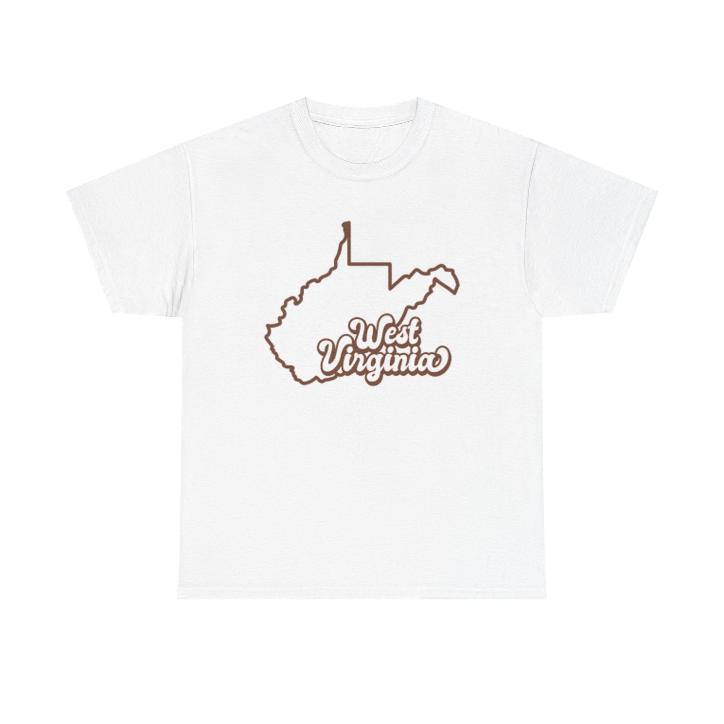 West Virginia State Logo BRAND NEW Apparel T Shirt Unisex Unisex Heavy Cotton