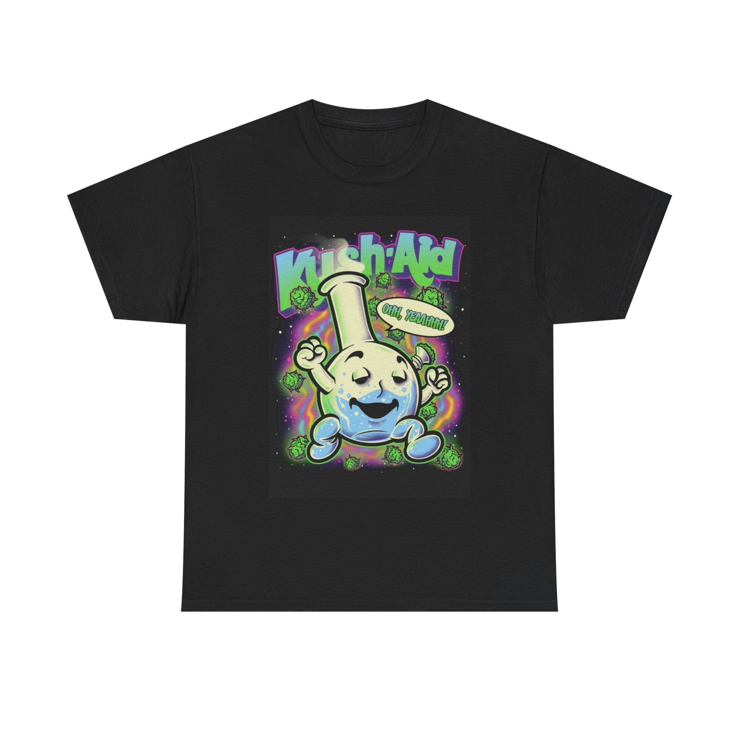 Kool Aid Kush Tshirt Vintage Bong Funny Weed Graphic Unisex Heavy Cotton Tee