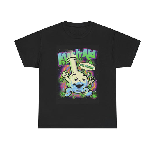Kool Aid Kush Tshirt Vintage Bong Funny Weed Graphic Unisex Heavy Cotton Tee