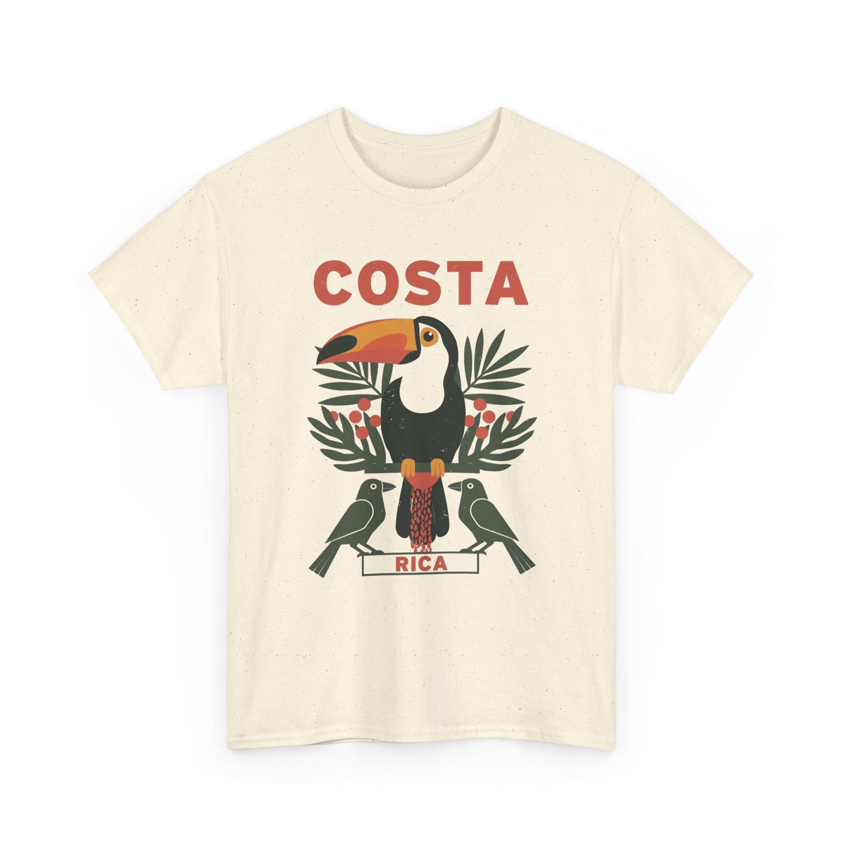 Costa Rica Graphic T Shirt Retro 80's Men's Heavy Cotton Tee