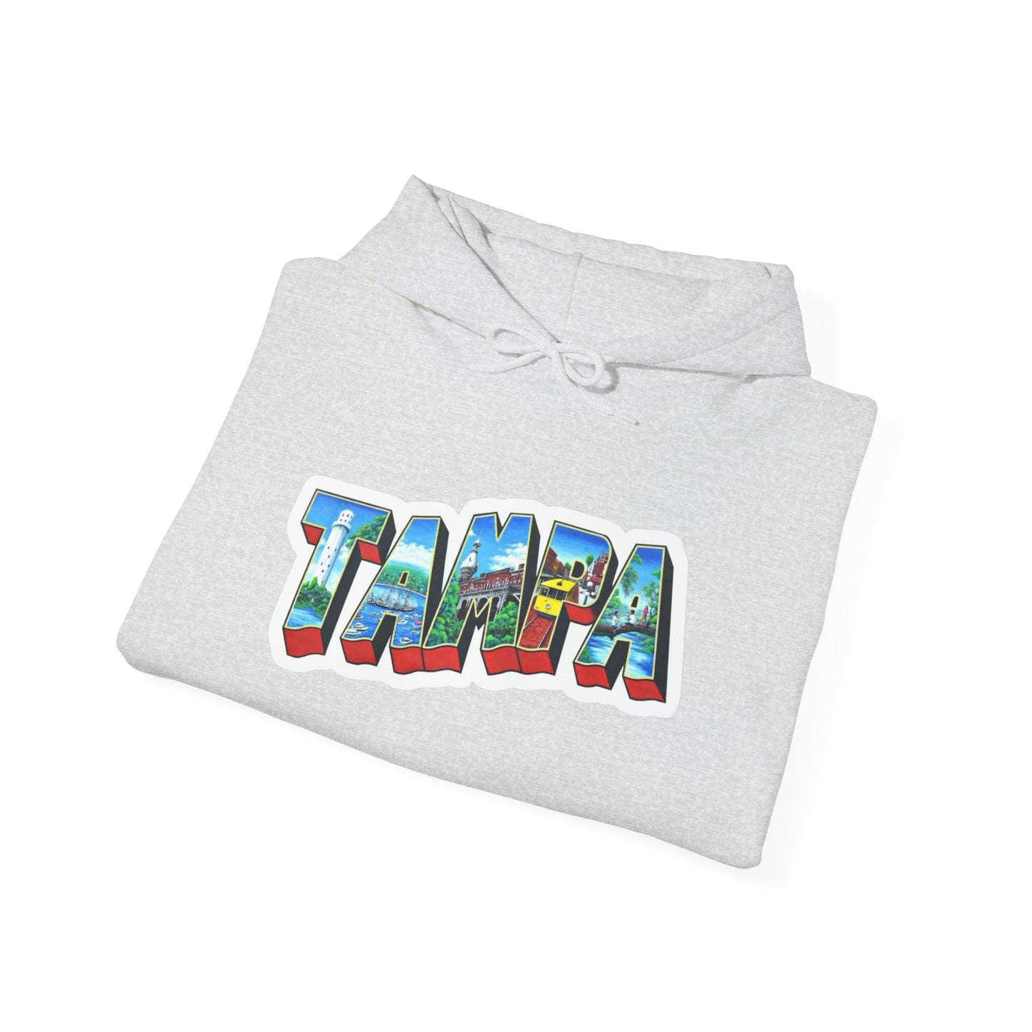 Tampa Florida Graphic Hoodie Unisex Heavy Blend™ Hooded Sweatshirt