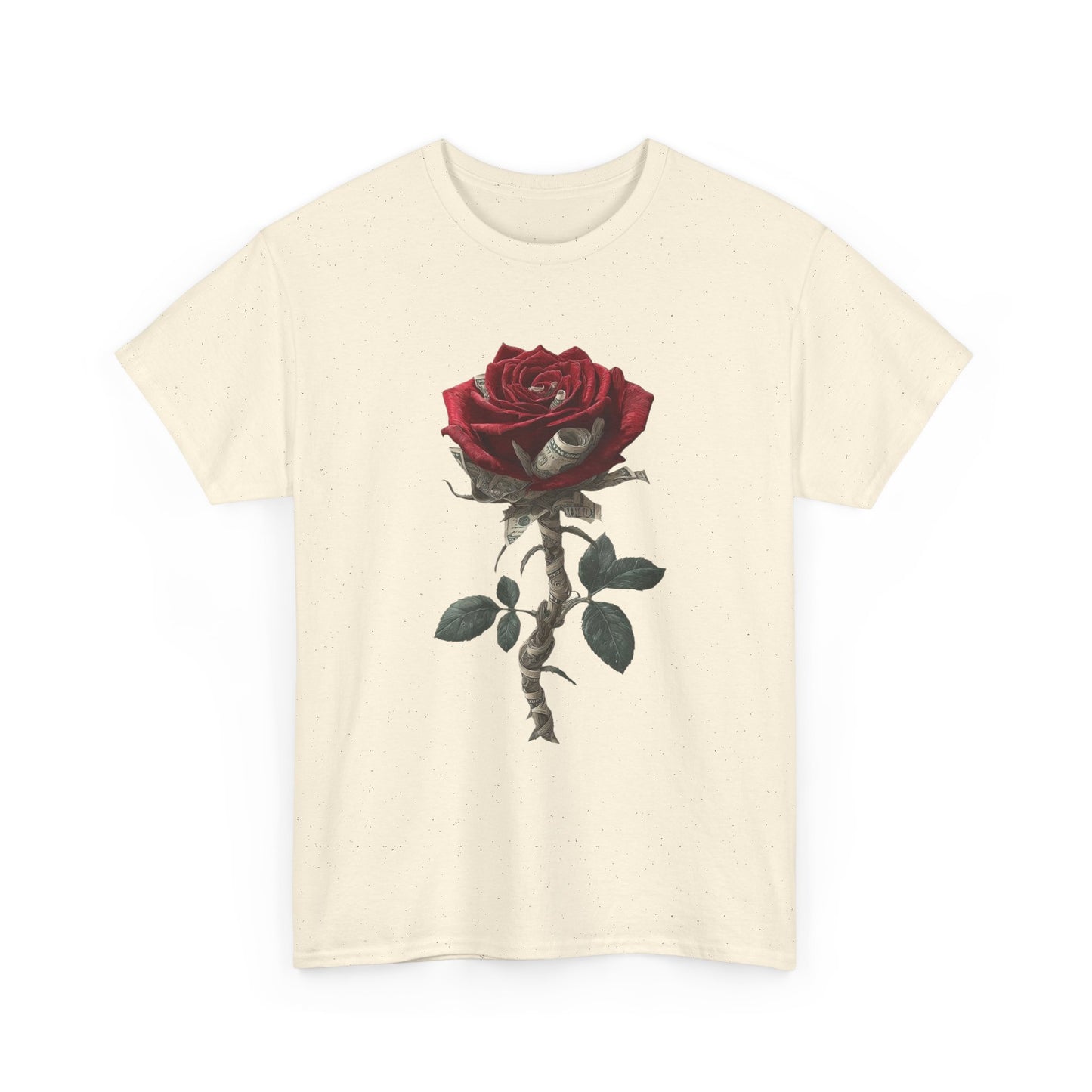 Money Roses T Shirt Graphic Unisex Heavy Cotton Tee NEW GIFT