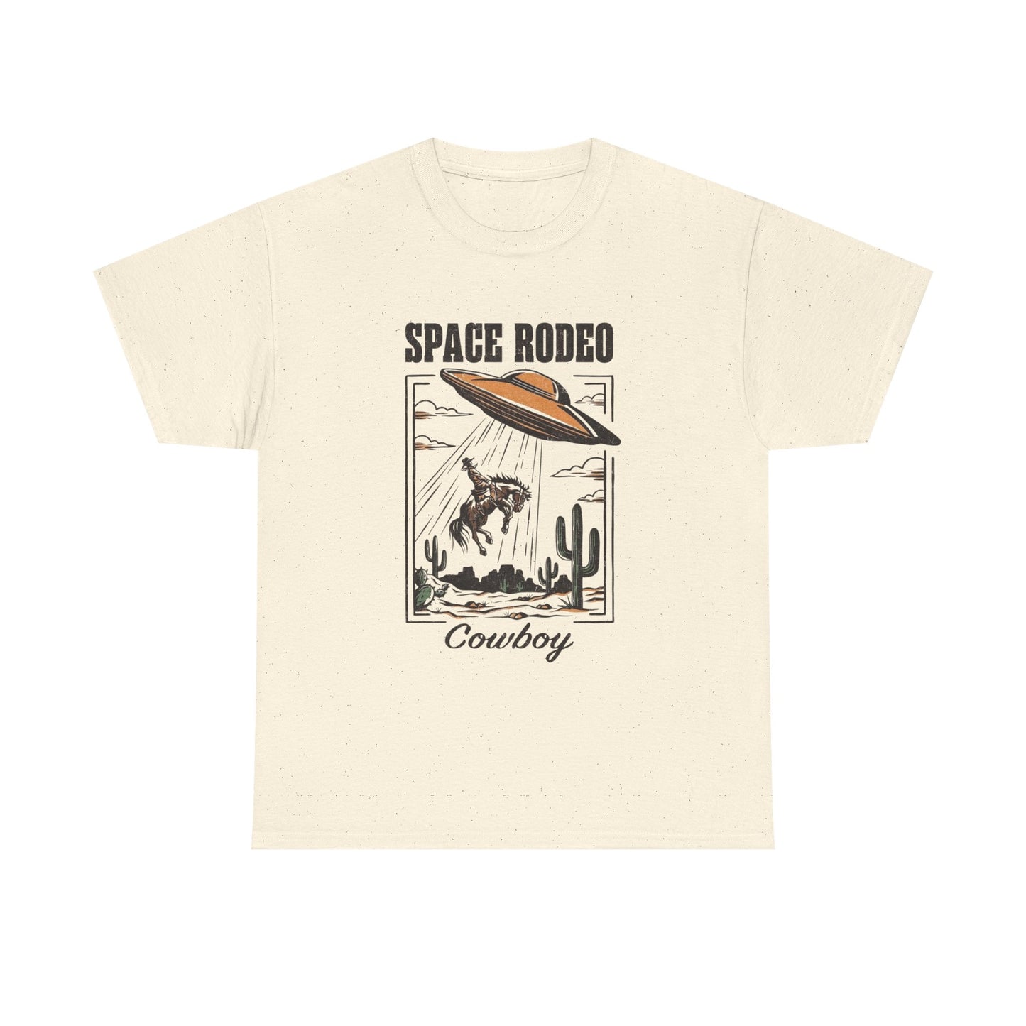 Space Rodeo Cowboy Graphic T Shirt Unisex Heavy Cotton Tee