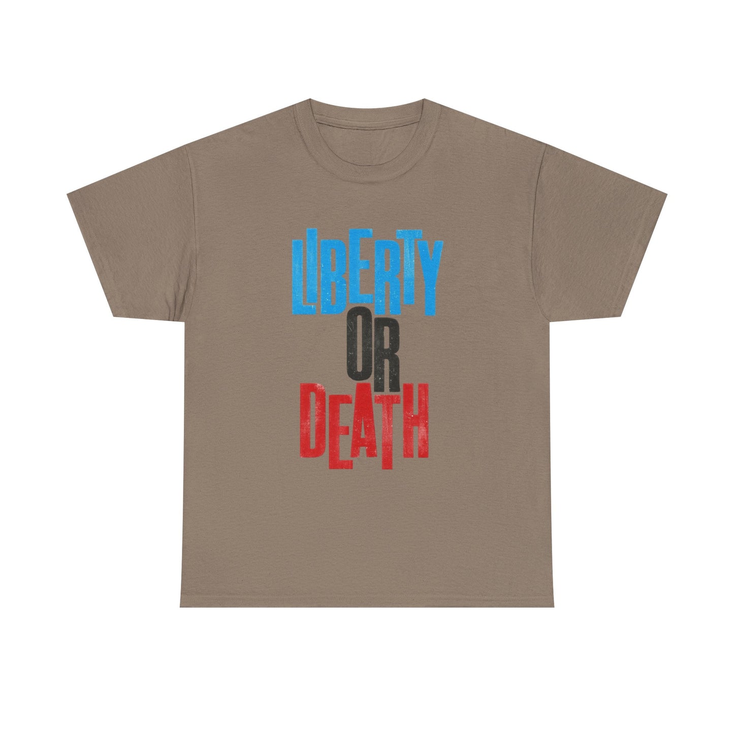 Liberty Or Death Graphic T Shirt NEW GIFT Unisex Heavy Cotton Tee