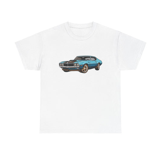 Retro Oldsmobile 442 Muscle Car Graphic T Shirt NEW Unisex Heavy Cotton Tee