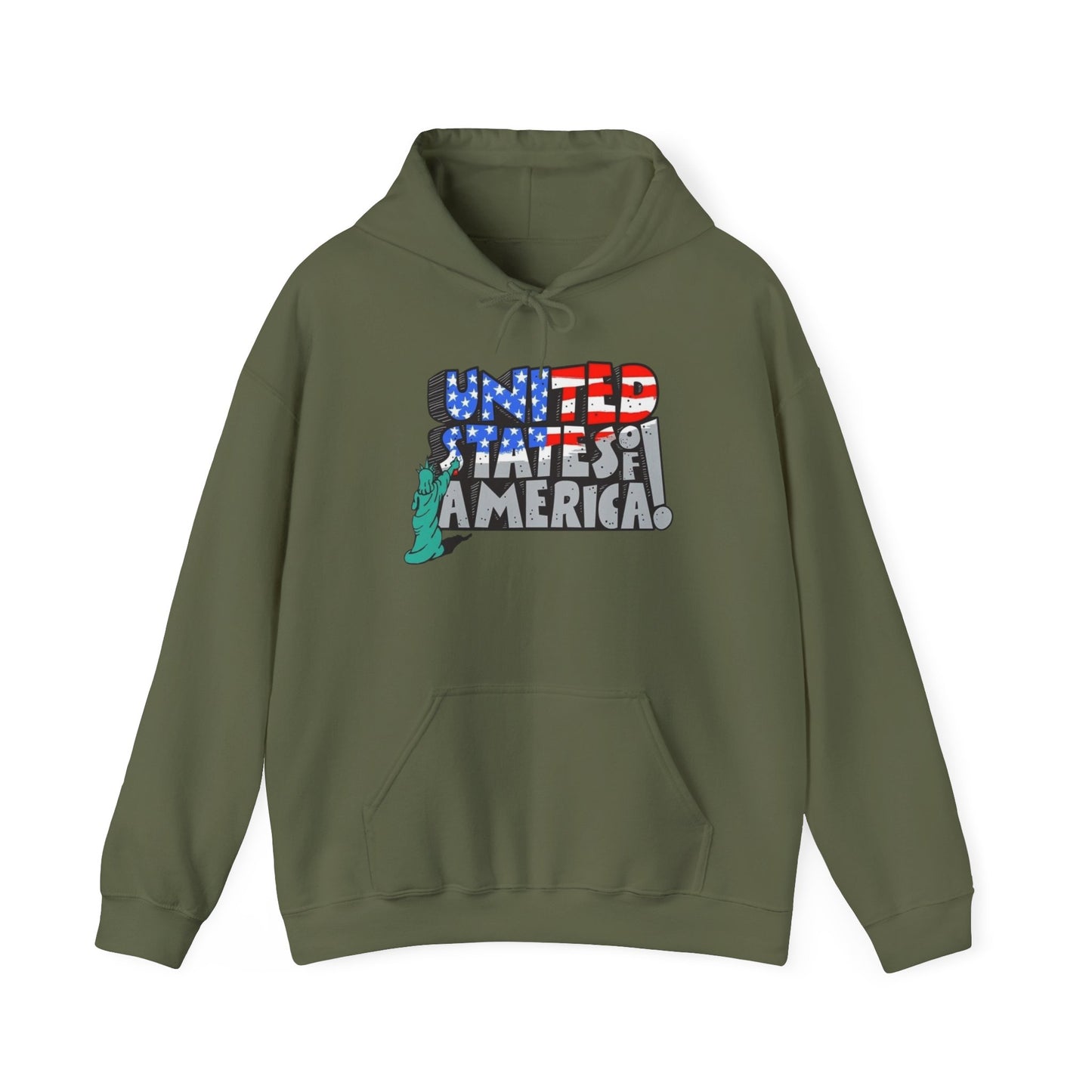 United States Of America Graphic Hoodie Unisex Heavy Blend™ Hooded Sweatshirt