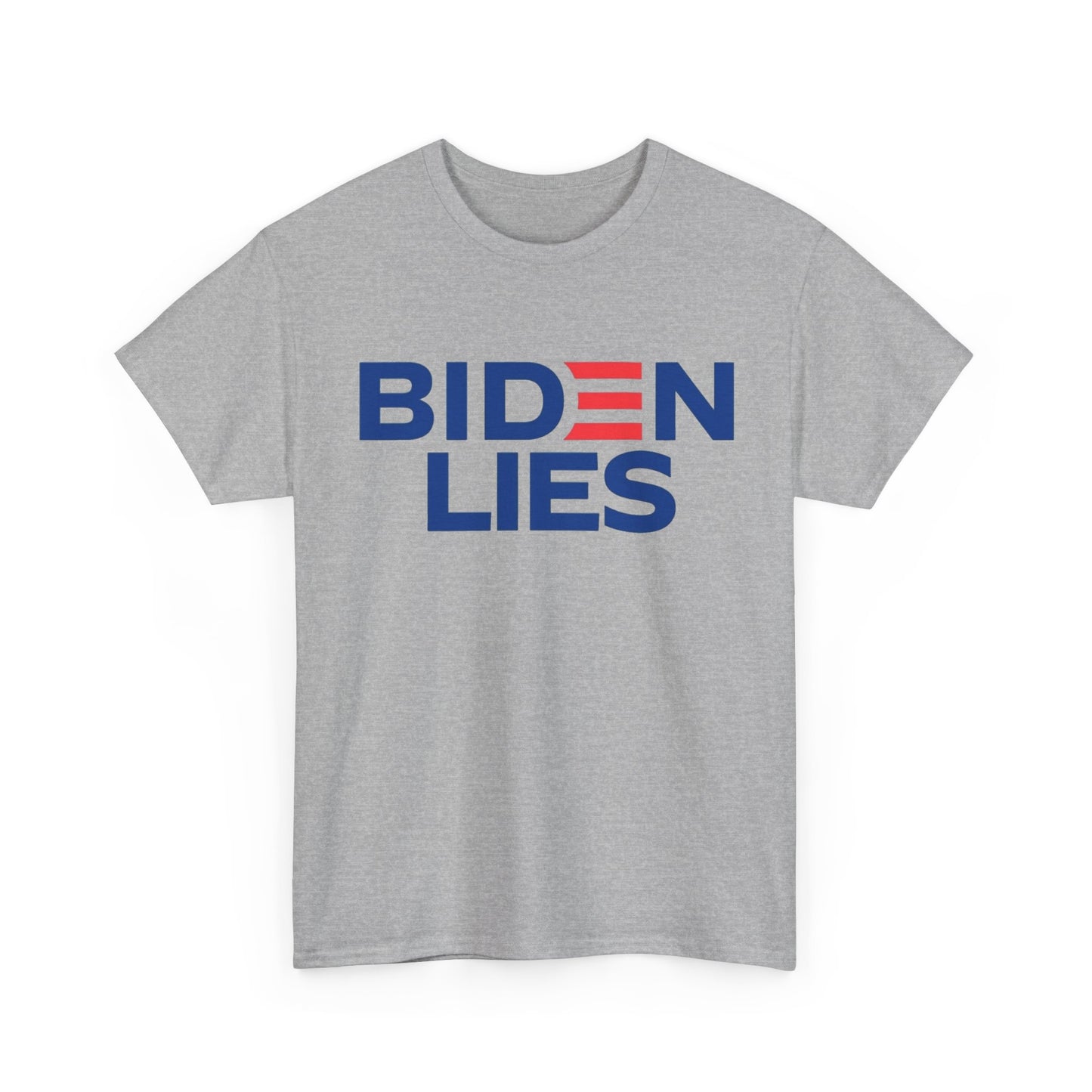 Biden Lies Shirt Funny Trump 2024 Graphic Unisex Heavy Cotton Tee