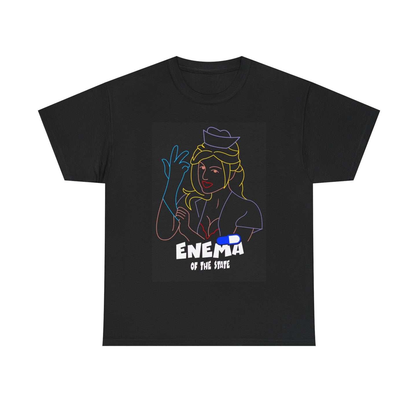 blink182 Tshirt Punk Rock Album Cover Neon Retro Art Unisex Heavy Cotton Tee