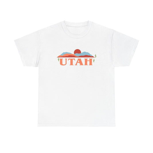 Utah State Logo BRAND NEW Apparel T Shirt Unisex Unisex Heavy Cotton Tee
