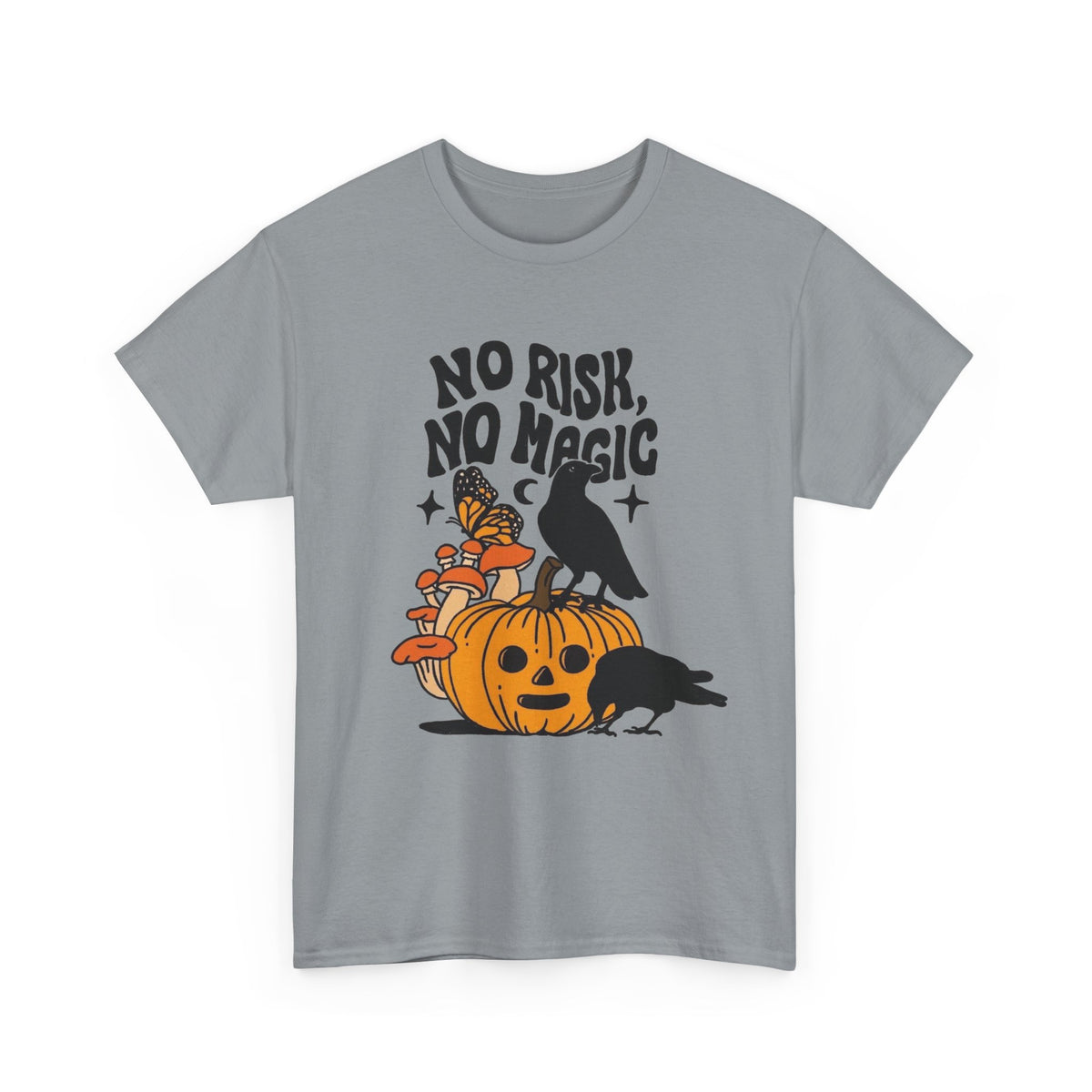 No Risk No Magic Graphic T Shirt Men's Heavy Cotton Tee
