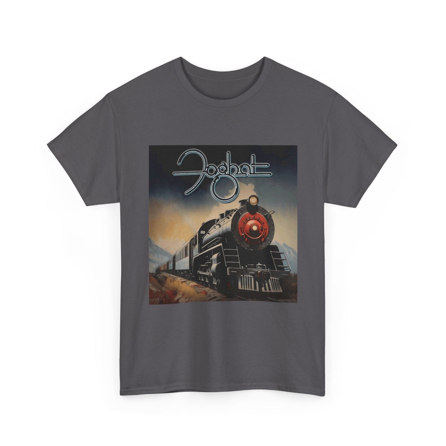 FogHat Tshirt Vintage Rock Poster Retro 70s Woodstock Unisex Heavy Cotton Tee q