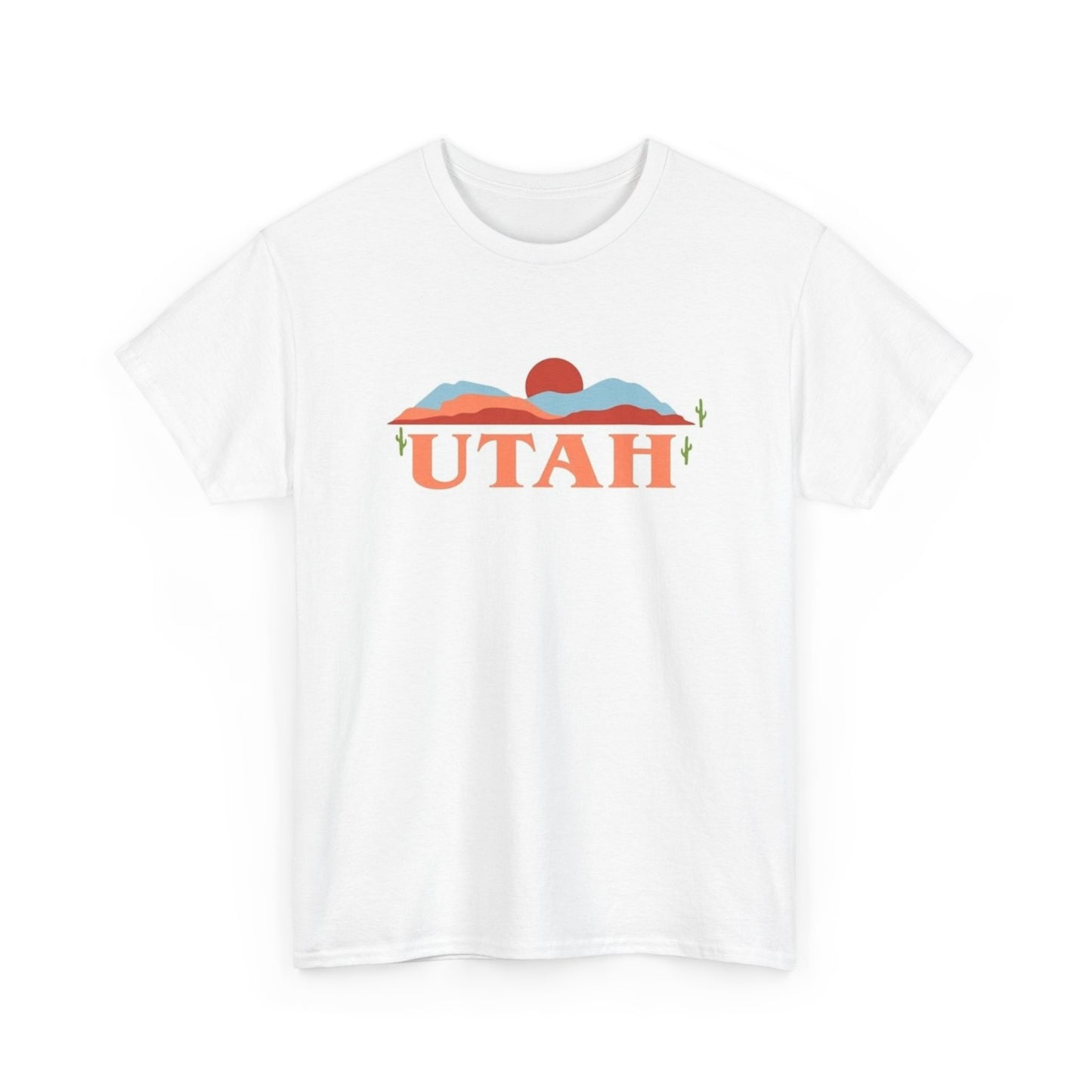Utah State Logo BRAND NEW Apparel T Shirt Unisex Unisex Heavy Cotton Tee