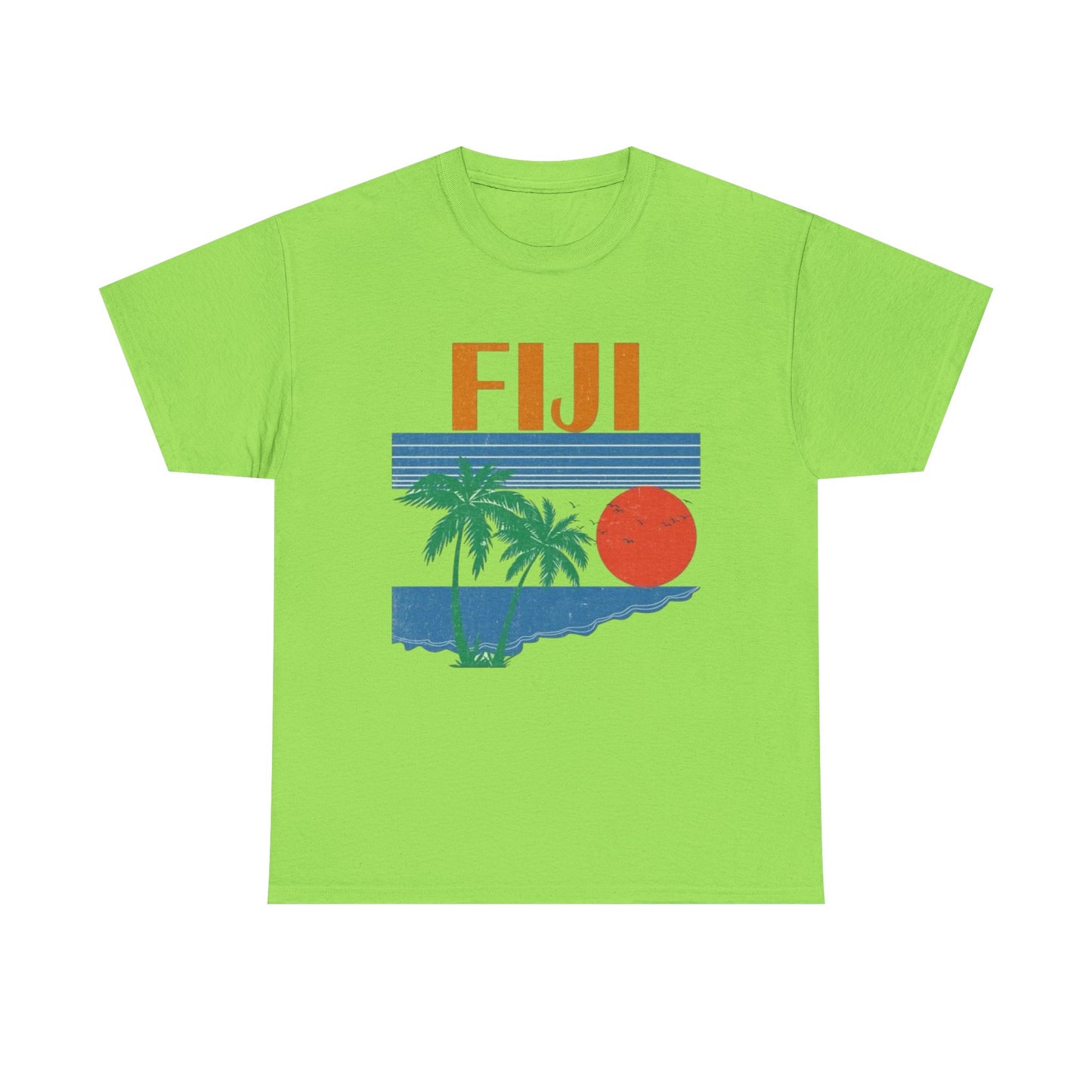 Fiji Vintage Graphic T Shirt NEW Adult Unisex Heavy Cotton Tee