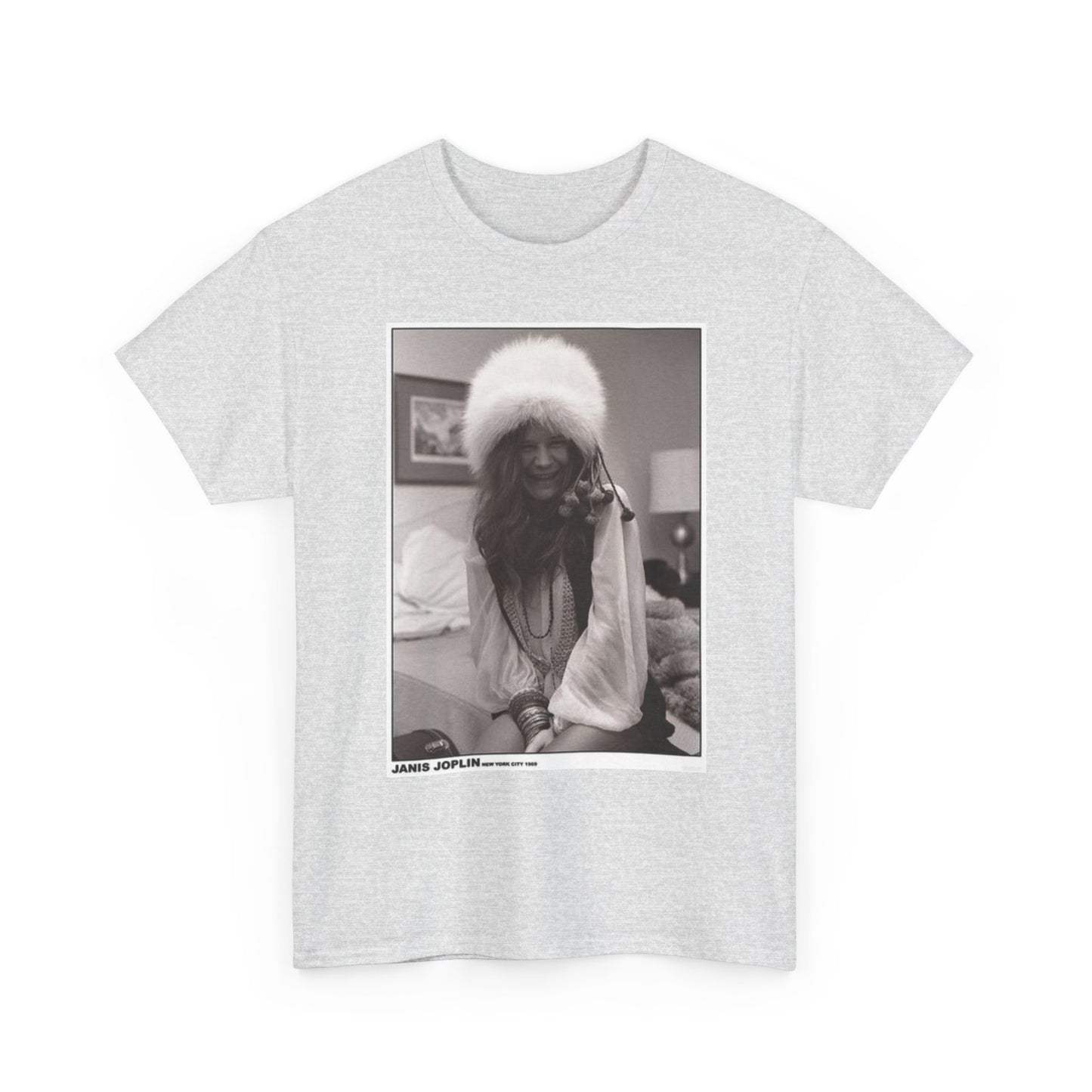 Janis Joplin Graphic T Shirt Vintage Photo Retro Unisex Heavy Cotton Tee