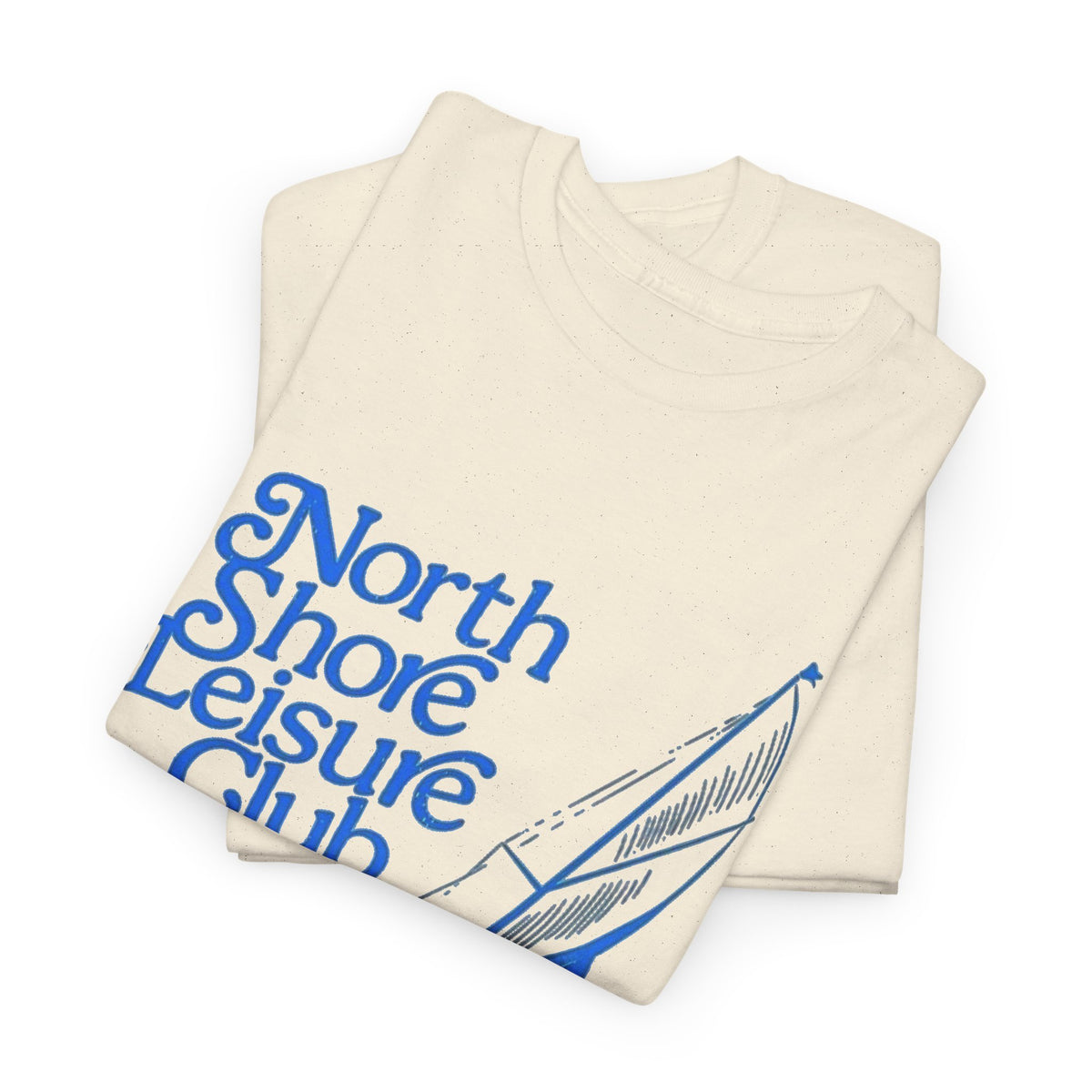 North Shore Leisure Club Sailing Graphic T Shirt Men's Heavy Cotton Tee
